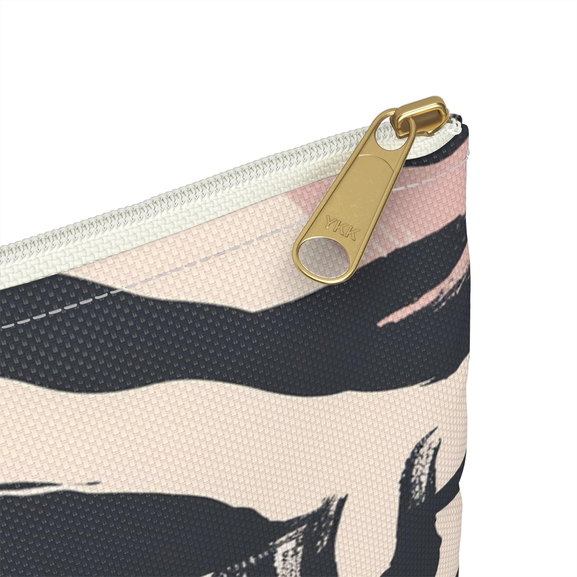 Zebra Brush Strokes Accessory Pouch, Artsulli - Art is Long, Life is Short, Bags, , , , , , , 