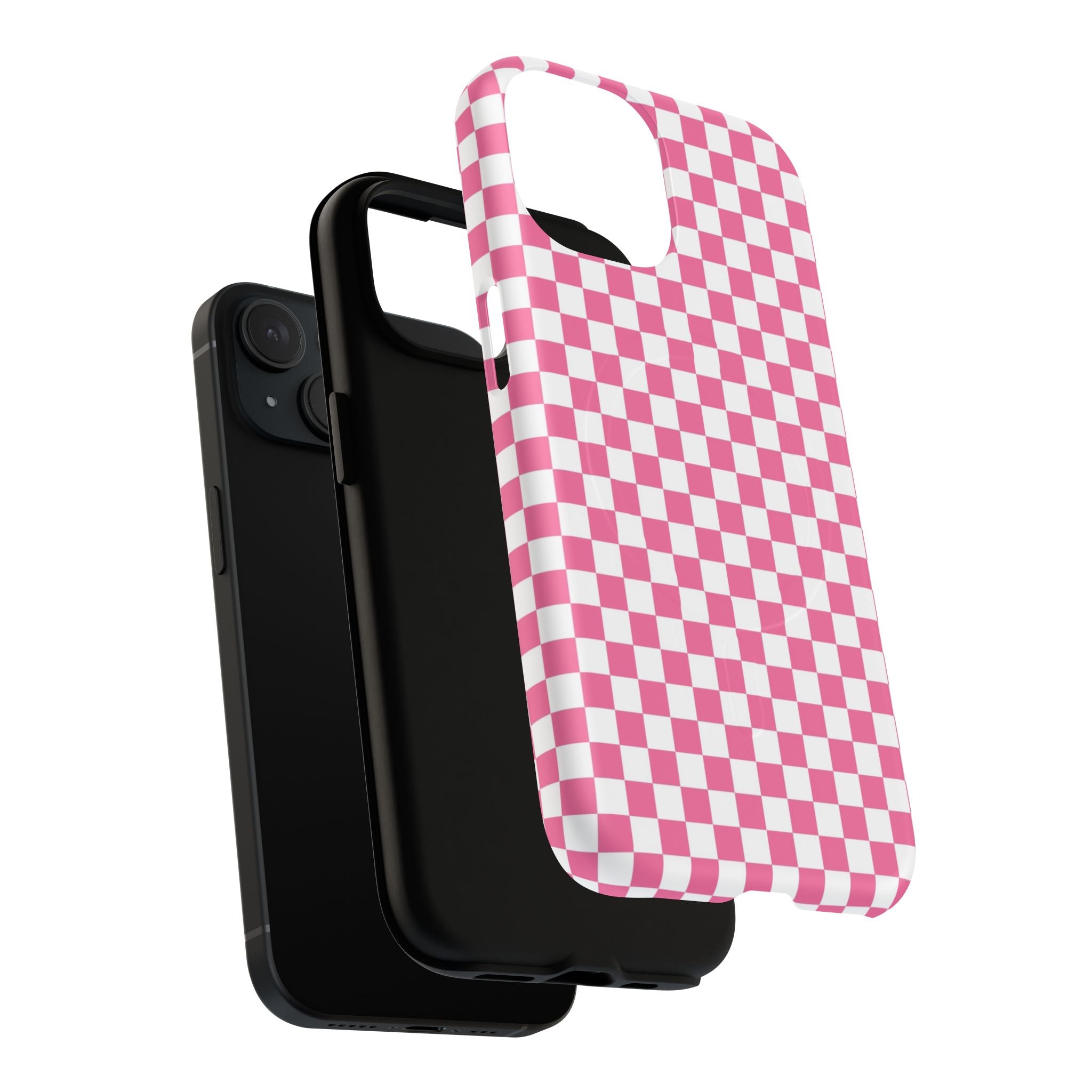 Yuyushiki Pink Check Tough Magnetic Cases, Artsulli - Art is Long, Life is Short, Phone Case, , , , , , , 
