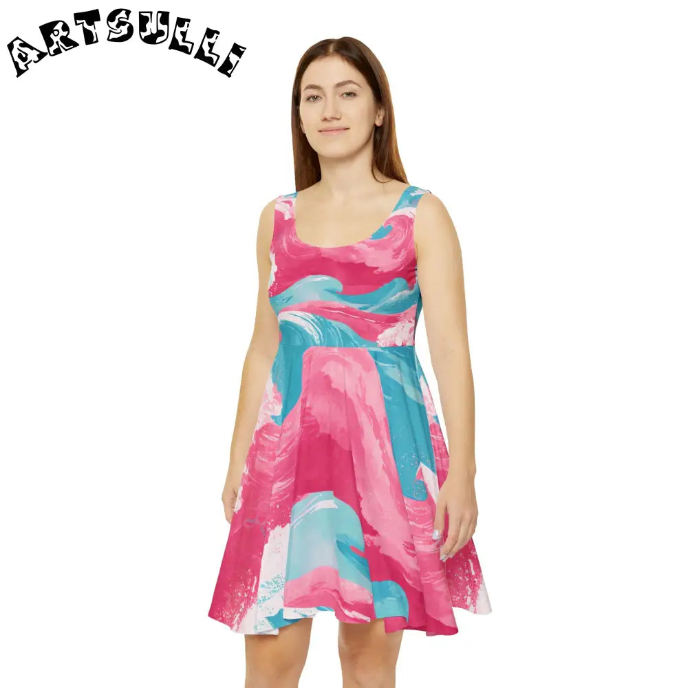 JAKKOUTTHEBXX The Great Pastelwave Pink and Blue Women’s Skater