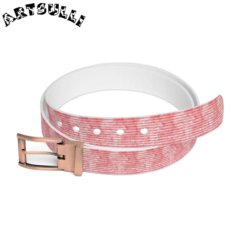JAKKOUTTHEBXX Pink Patterned C4 Art Belt Strap 2025