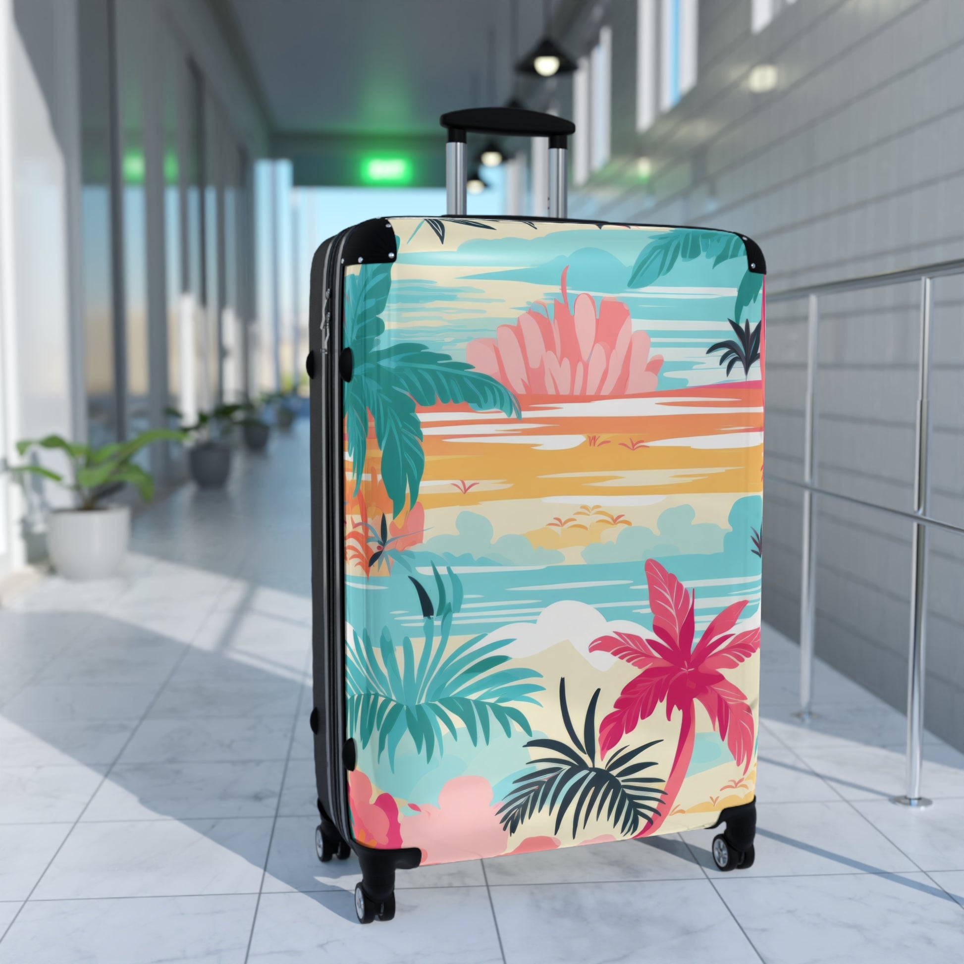 Afshar Island Dream Suitcase, Artsulli - Art is Long, Life is Short, Bags, , , , , , , 