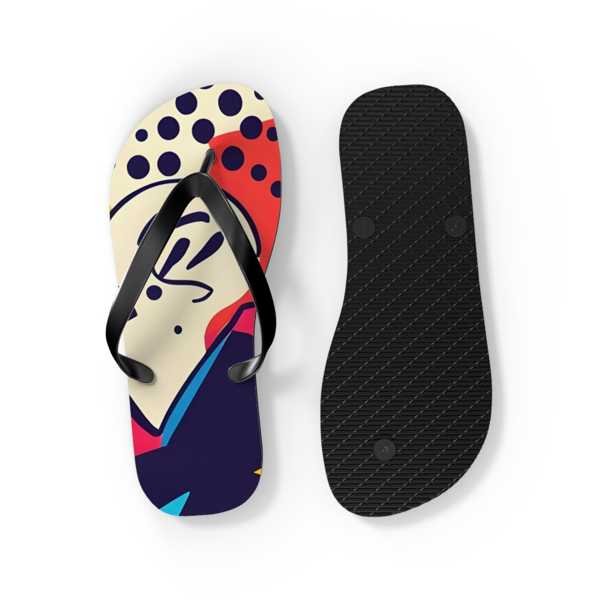 Comic x Pop Art Flip Flops, Artsulli - Art is Long, Life is Short, Shoes, , , , , , , 