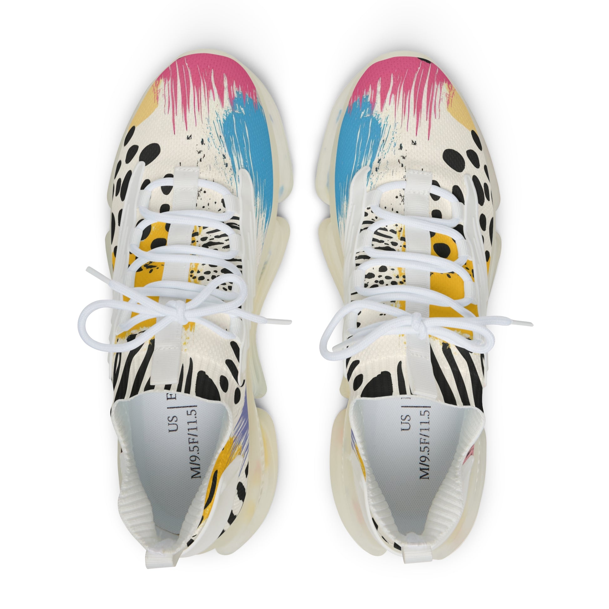 Rae Zebra Rhapsody II Men's Mesh Sneakers, Artsulli - Art is Long, Life is Short, Shoes, , , , , , , 
