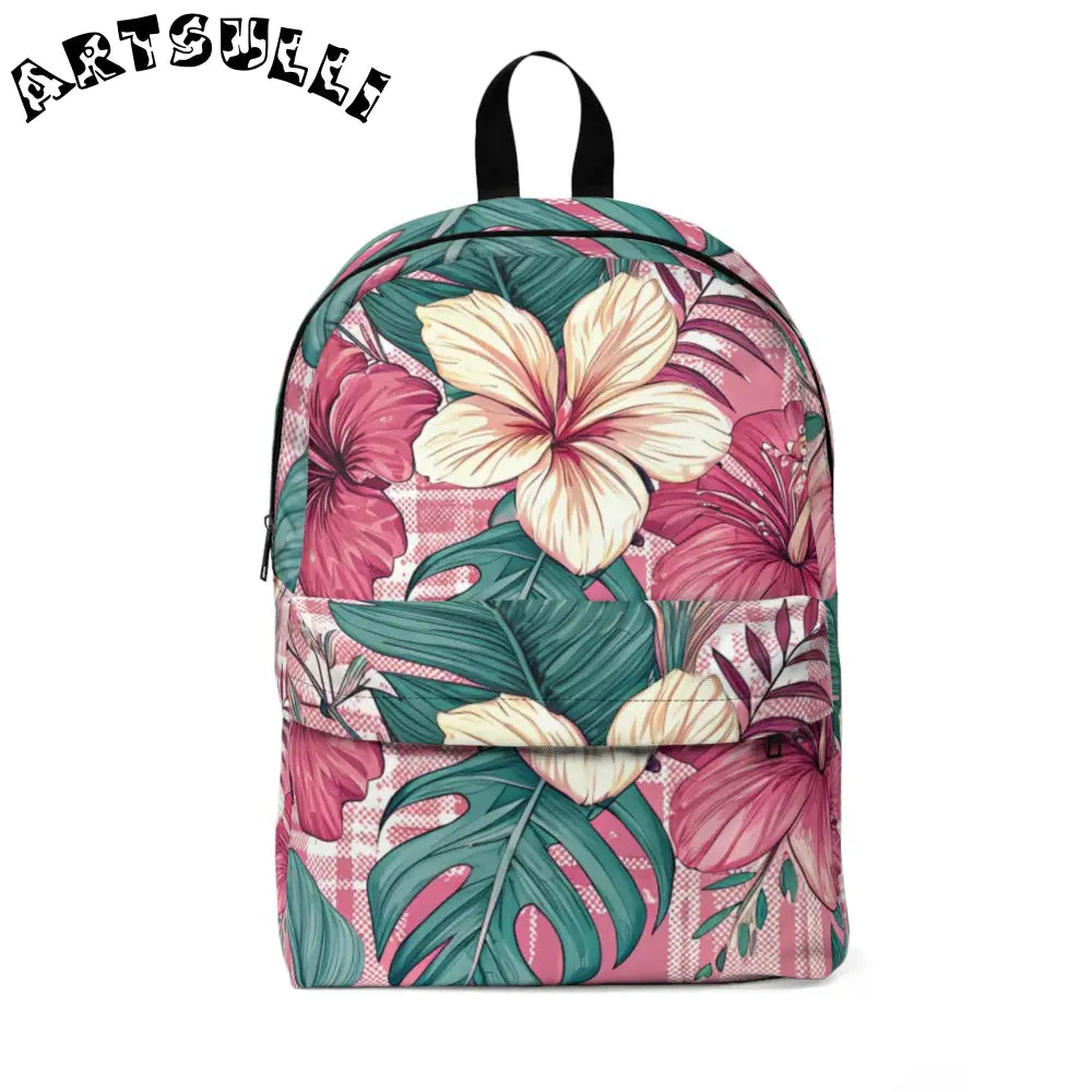 JAKKOUTTHEBXX Plaid x Floral Burgundy and Green Unisex Classic