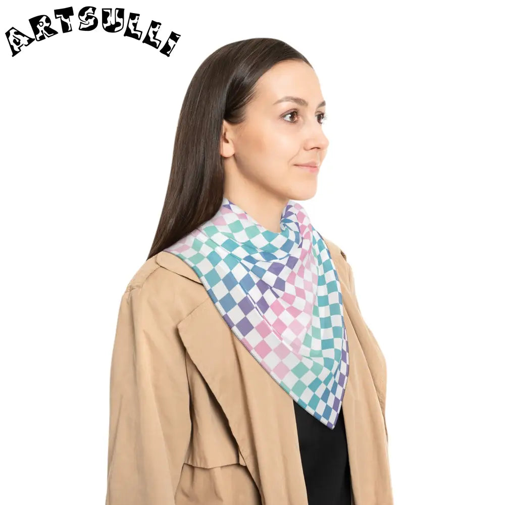 JAKKOUTTHEBXX Vaporwave Rainbow Checkerboard II Multi-Color Poly