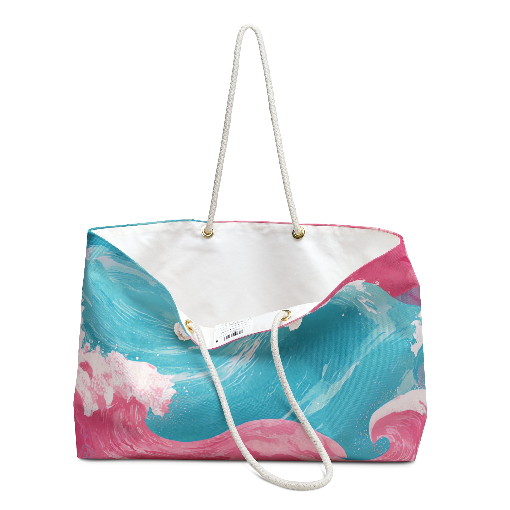 The Great Pastelwave II Pink and Blue Weekender Bag, Artsulli - Art is Long, Life is Short, Bags, , , , , , , 