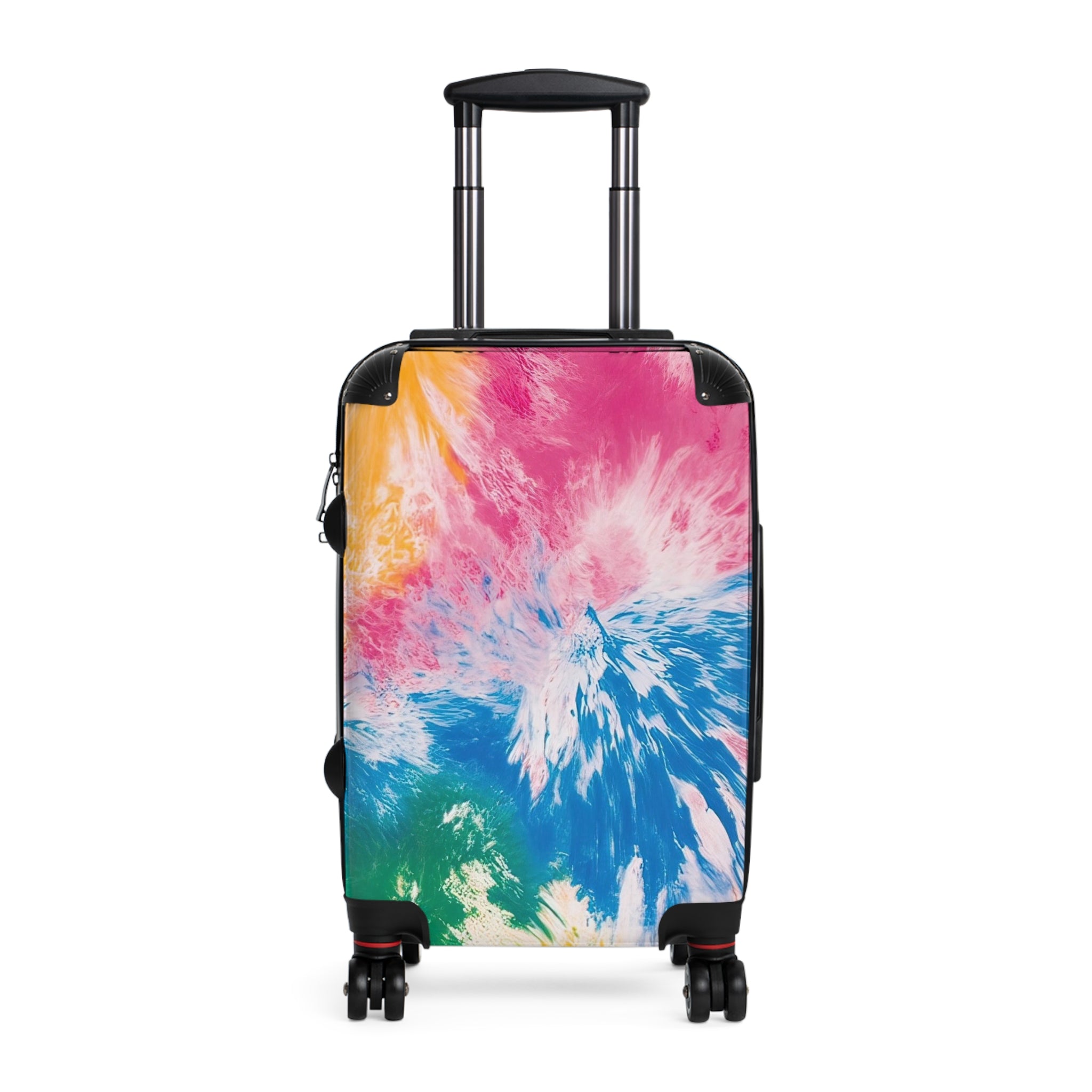 Tie Dye Splash Suitcase, Artsulli - Art is Long, Life is Short, Bags, Size, Small, Color, Black, , , 20390062412403662943