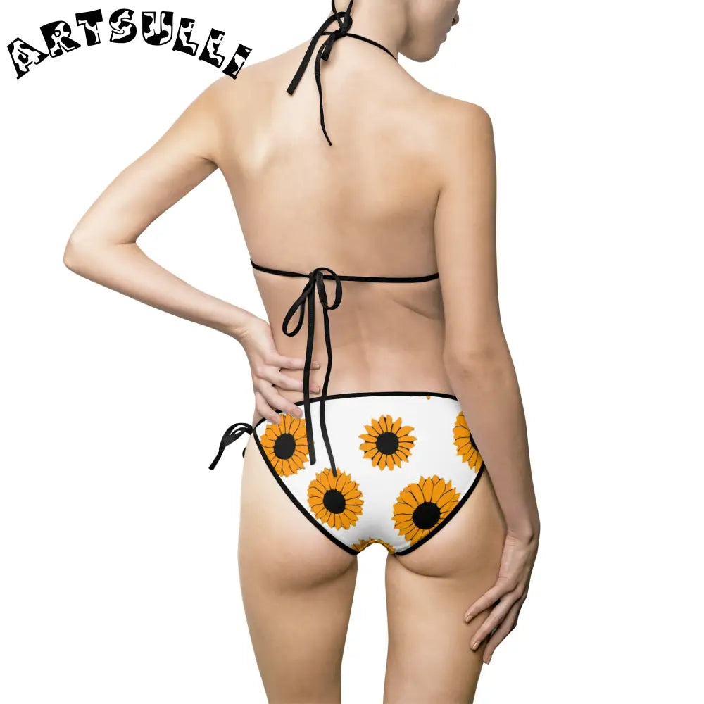 JAKKOUTTHEBXX Sunflowers Women’s Bikini Swimsuit (AOP) JAKKOUTTHEBXX