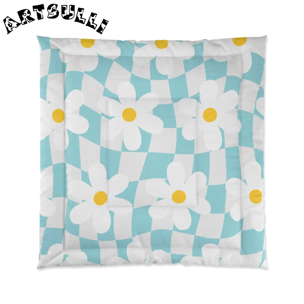 JAKKOUTTHEBXX Trippy Check Garden Comforter JAKKOUTTHEBXX Artsulli