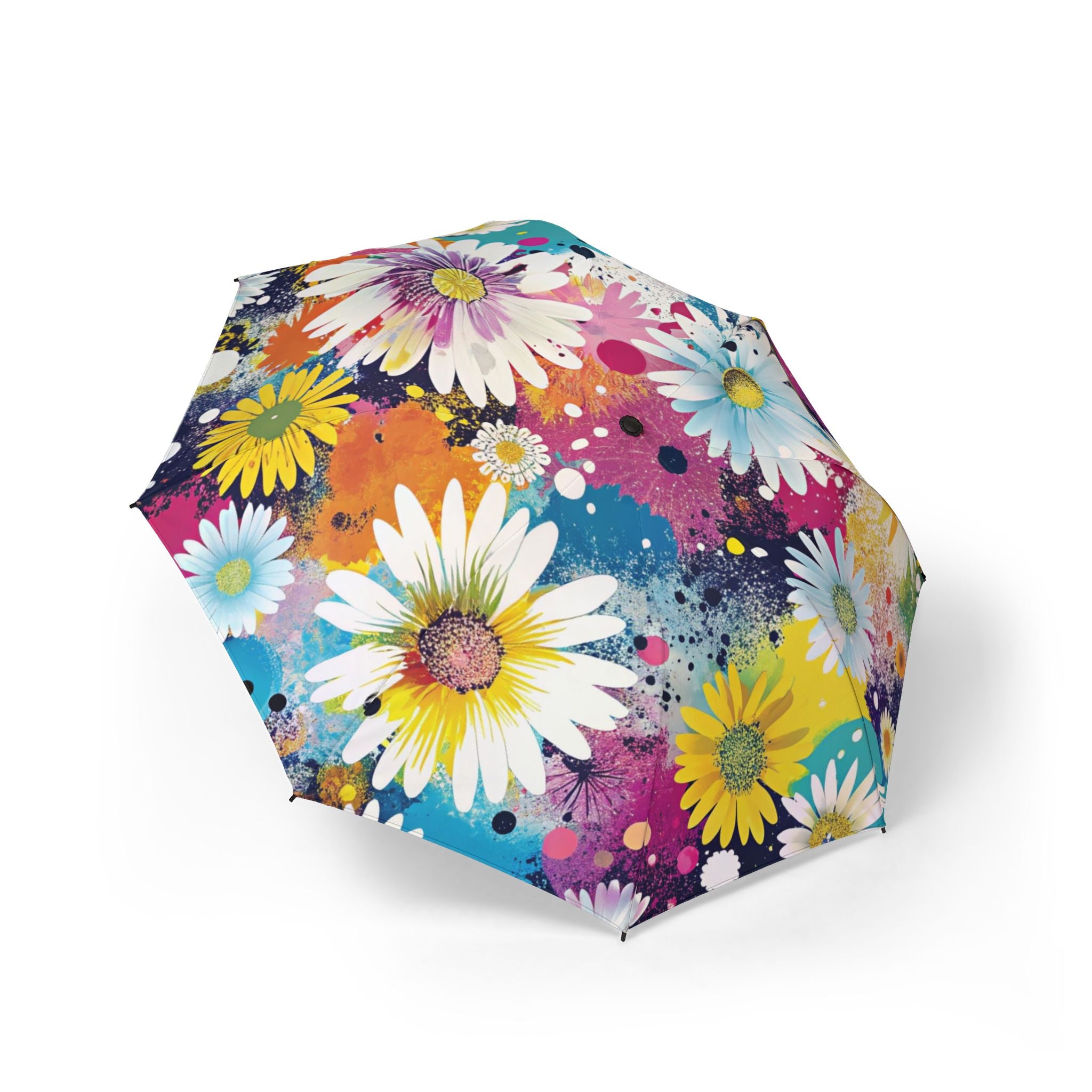 Magical Flower Explosion Multi-Color Semi-Automatic Foldable Umbrella, Artsulli - Art is Long, Life is Short, Accessories, Size, One size, , , , , 10683637473367