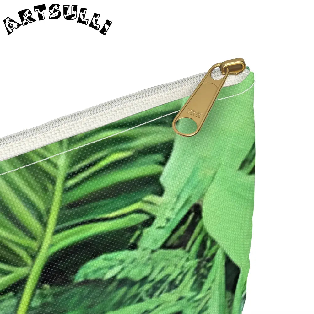 JAKKOUTTHEBXX Tropical bloom zippered pouch JAKKOUTTHEBXX Artsulli