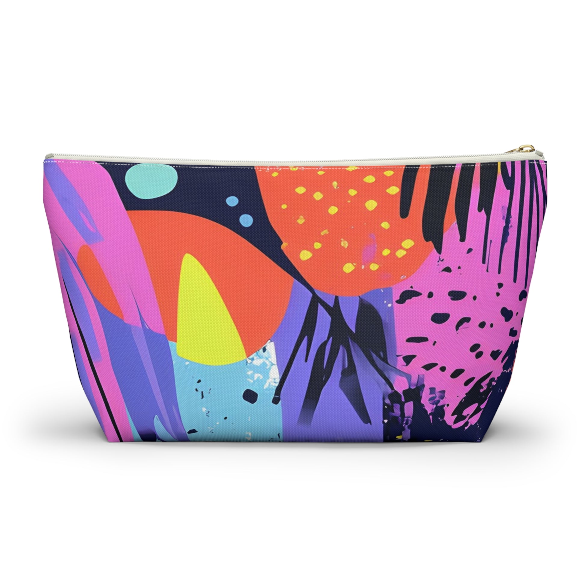 Dark Neon Rainforest Accessory Pouch w T-bottom, Artsulli - Art is Long, Life is Short, Bags, , , , , , , 
