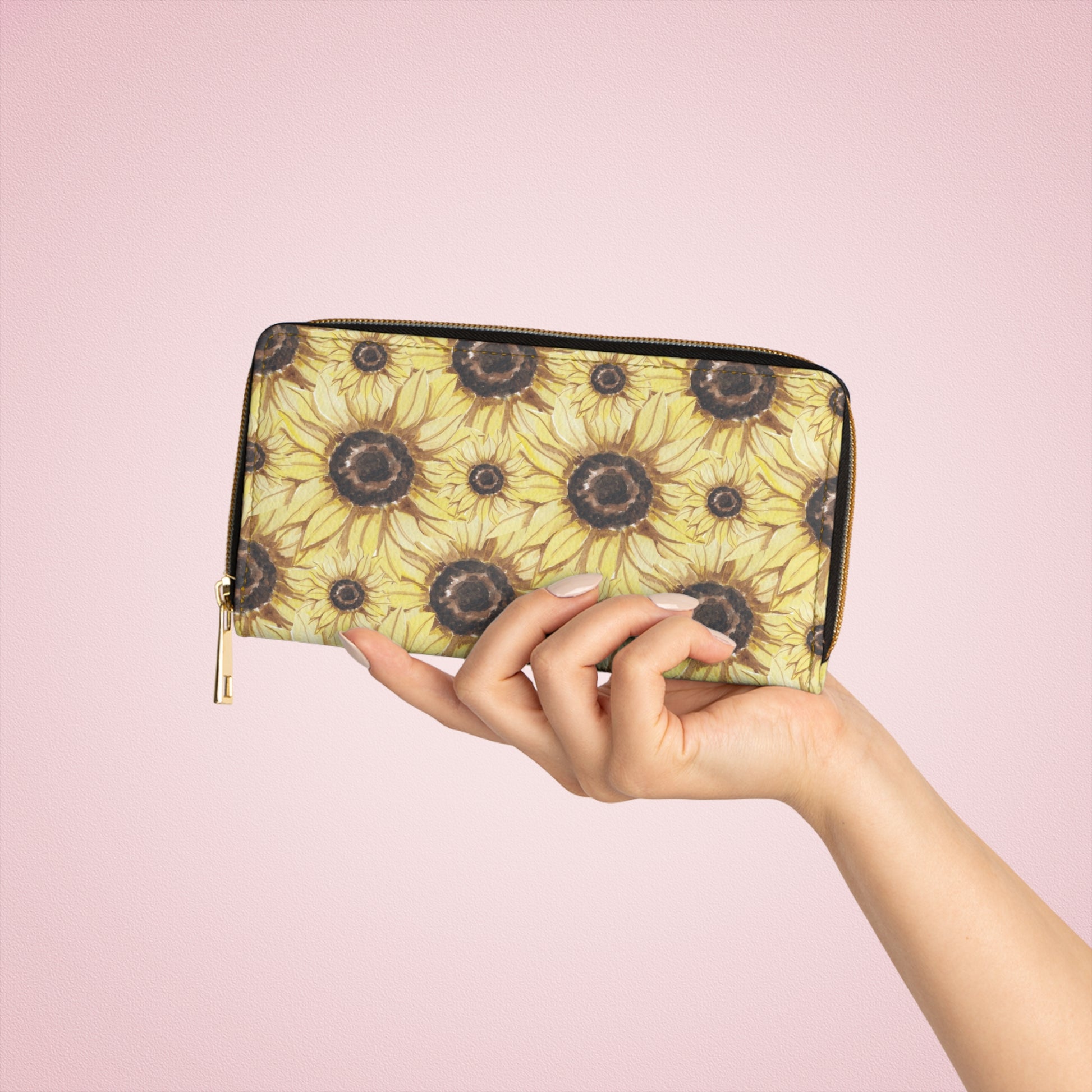 Retro Anime Sunflower Zipper Wallet, Artsulli - Art is Long, Life is Short, Accessories, , , , , , , 