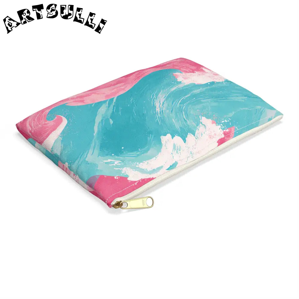 JAKKOUTTHEBXX The Great Pastelwave Pink and Blue Accessory Pouch
