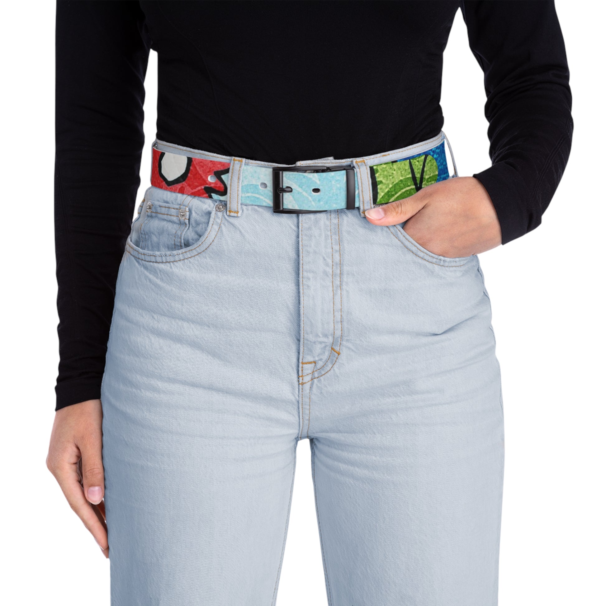 Blue Orange Groovy Belt, Artsulli - Art is Long, Life is Short, Accessories, , , , , , , 