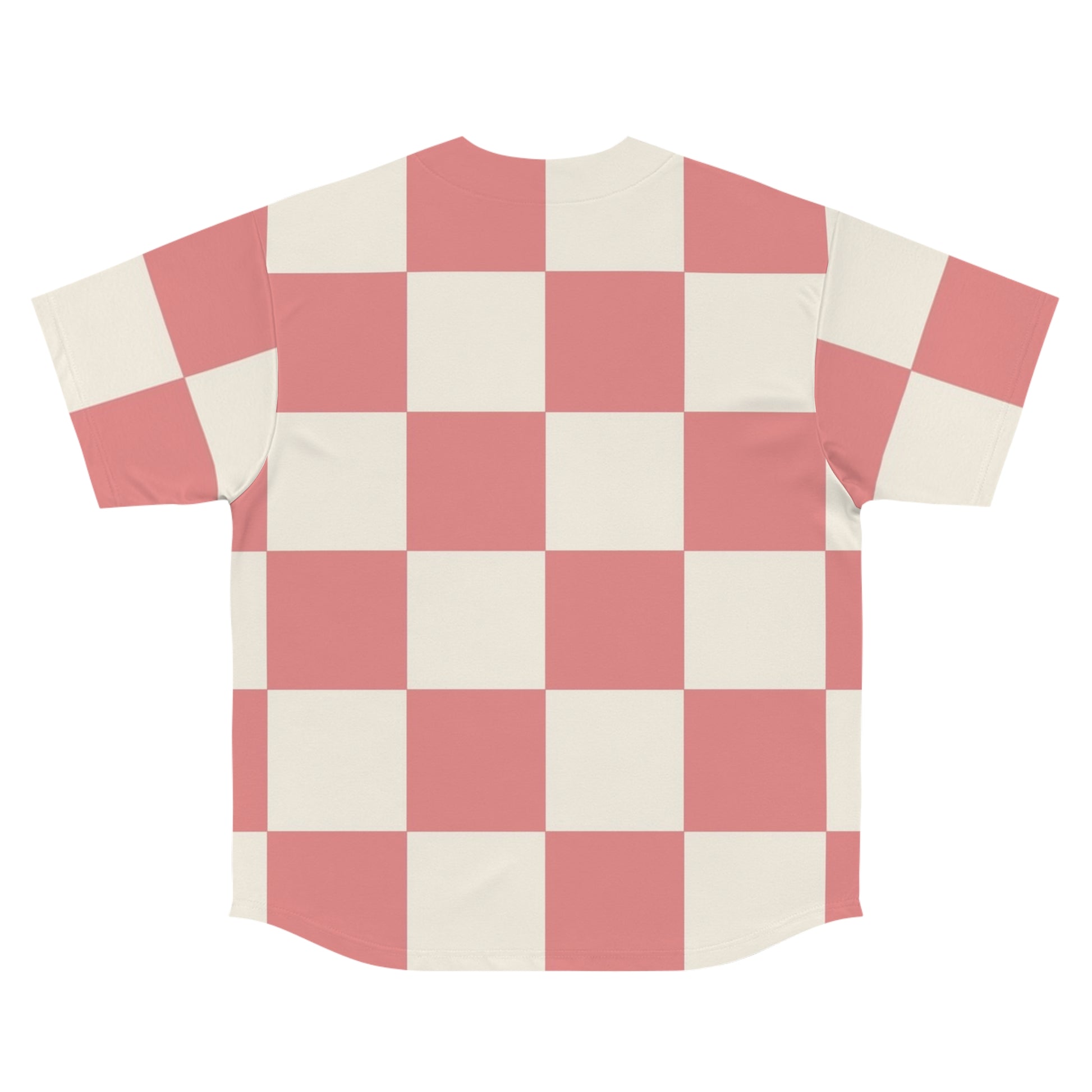 Retro Checkered Grassland Sprites Men's Baseball Jersey (AOP), Artsulli - Art is Long, Life is Short, All Over Prints, , , , , , , 