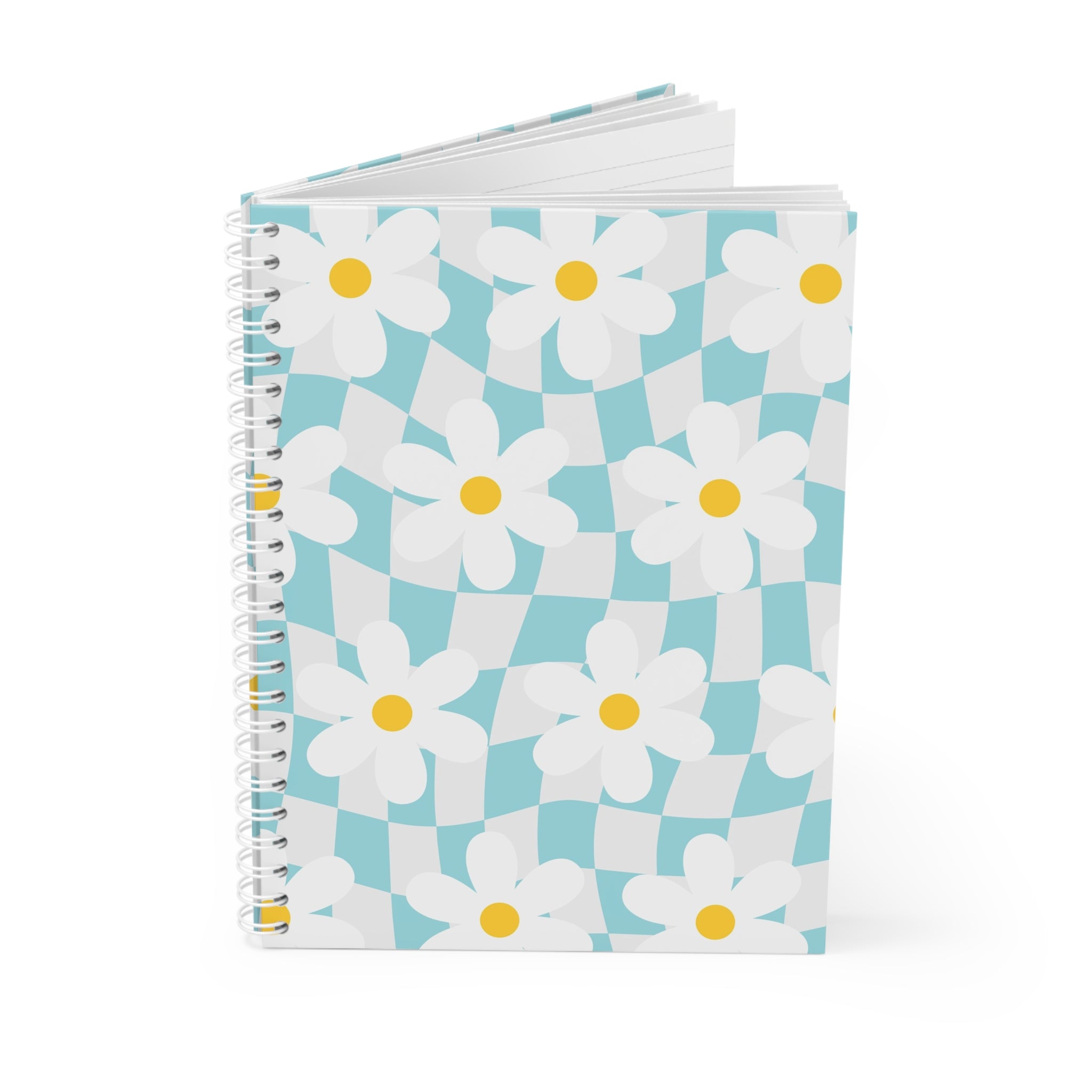 Trippy Check Garden Spiral Notebook, Artsulli - Art is Long, Life is Short, Paper products, , , , , , , 