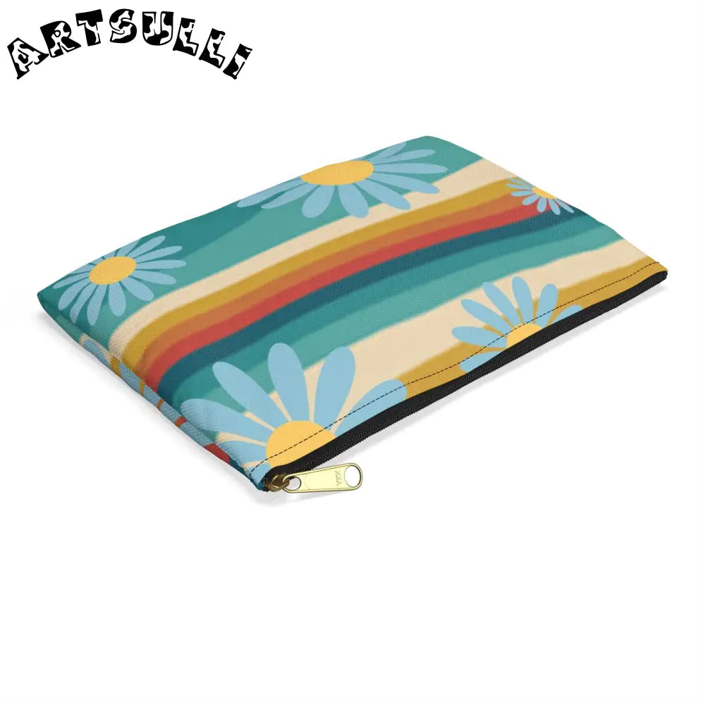 JAKKOUTTHEBXX Psychedelic Floral Hills Multi-Color Accessory Pouch