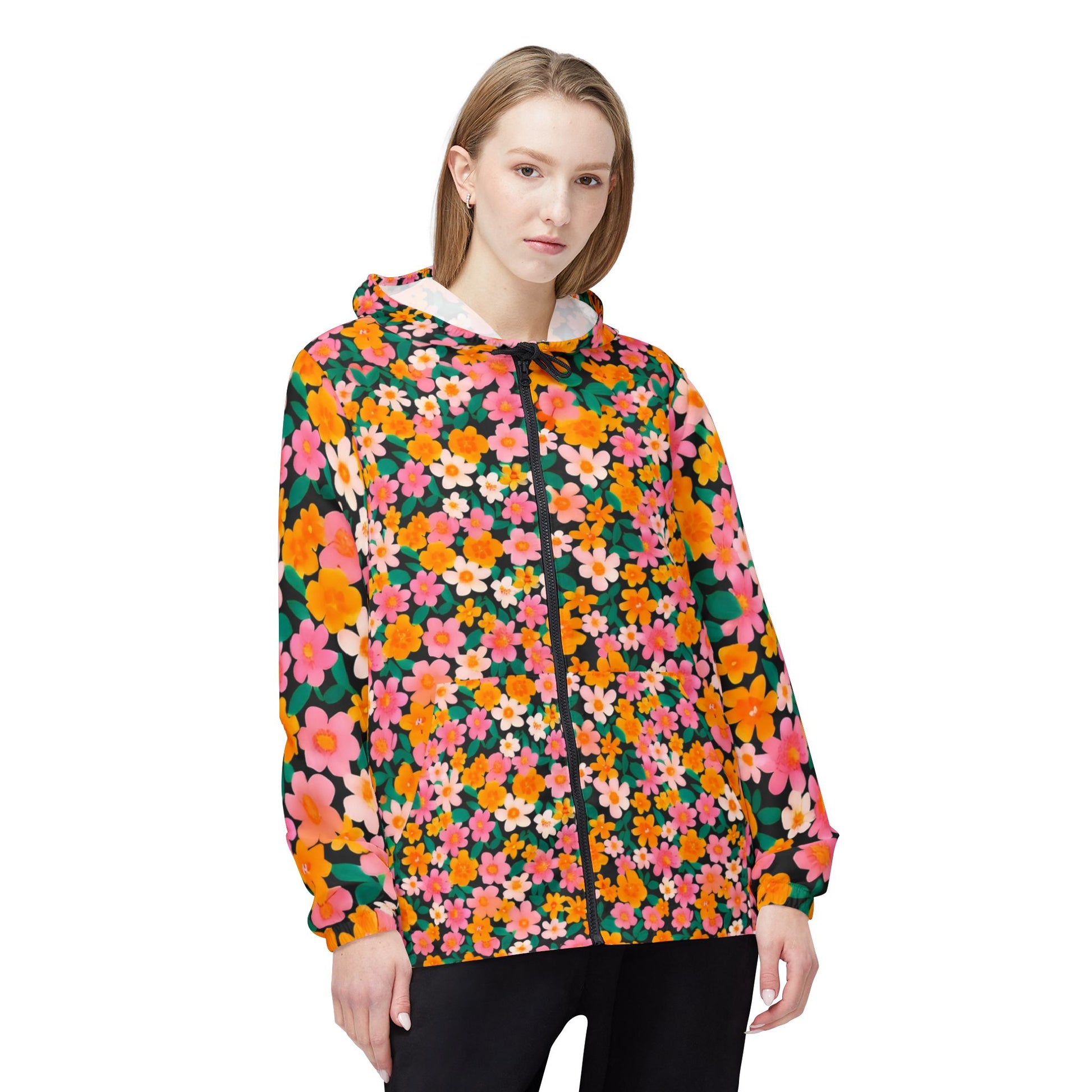 Windbreaker Jacket (AOP), Artsulli - Art is Long, Life is Short, Outerwear, , , , , , , 