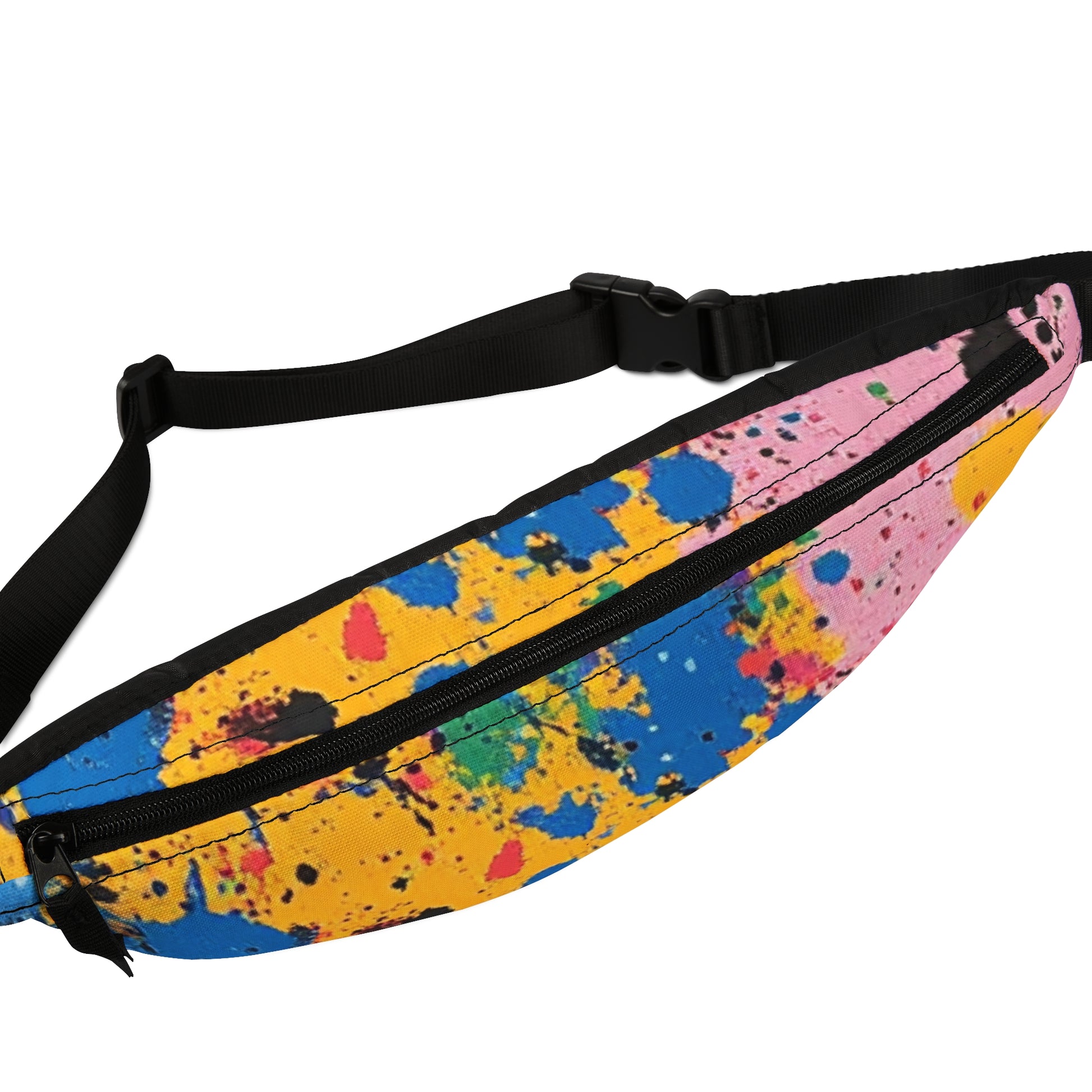 The Colors Of Paint Splatter Fanny Pack, Artsulli - Art is Long, Life is Short, Bags, , , , , , , 