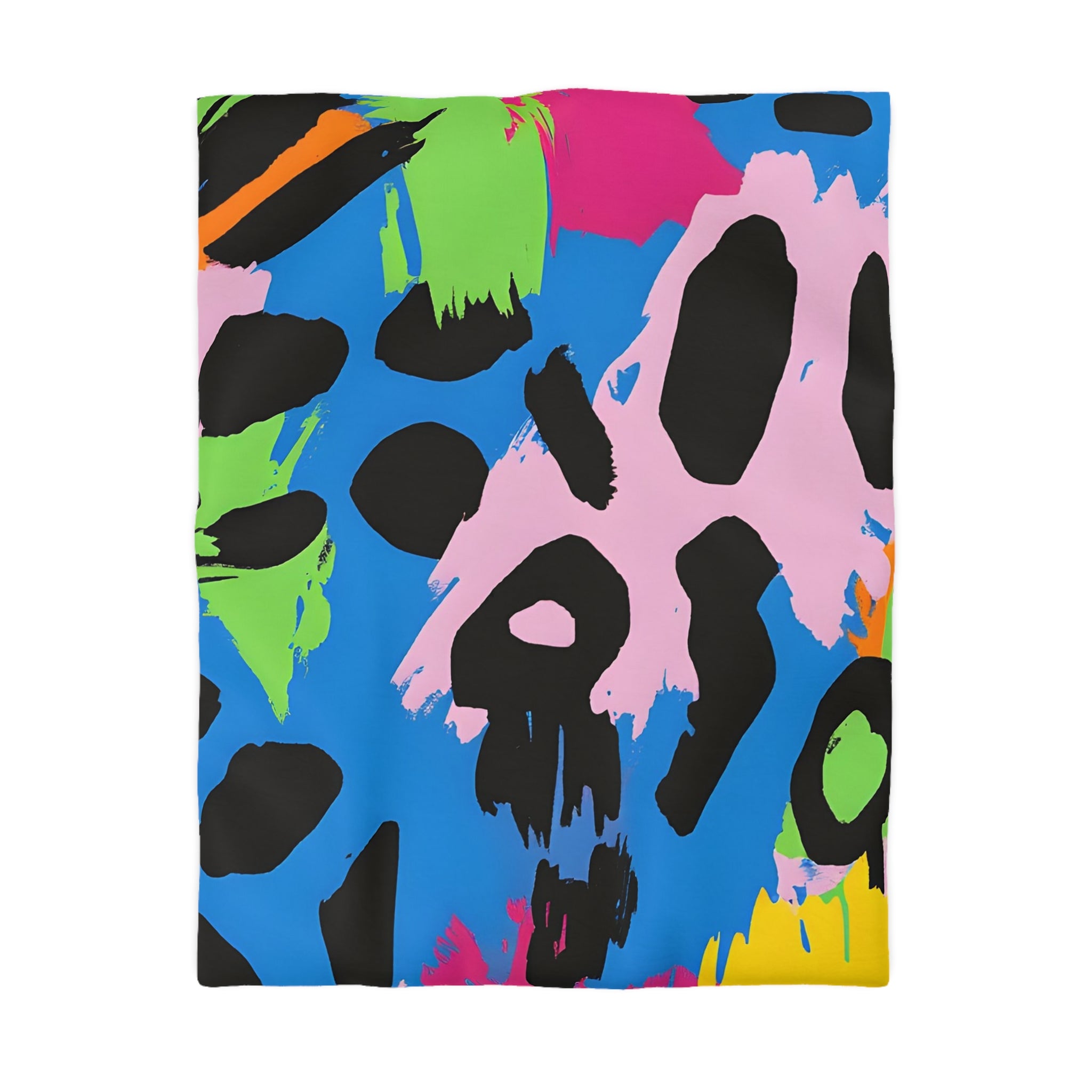 90s Neon Microfiber Duvet Cover, Artsulli - Art is Long, Life is Short, Home Decor, Size, Twin, Color, Cream, , , 16585397824446520806