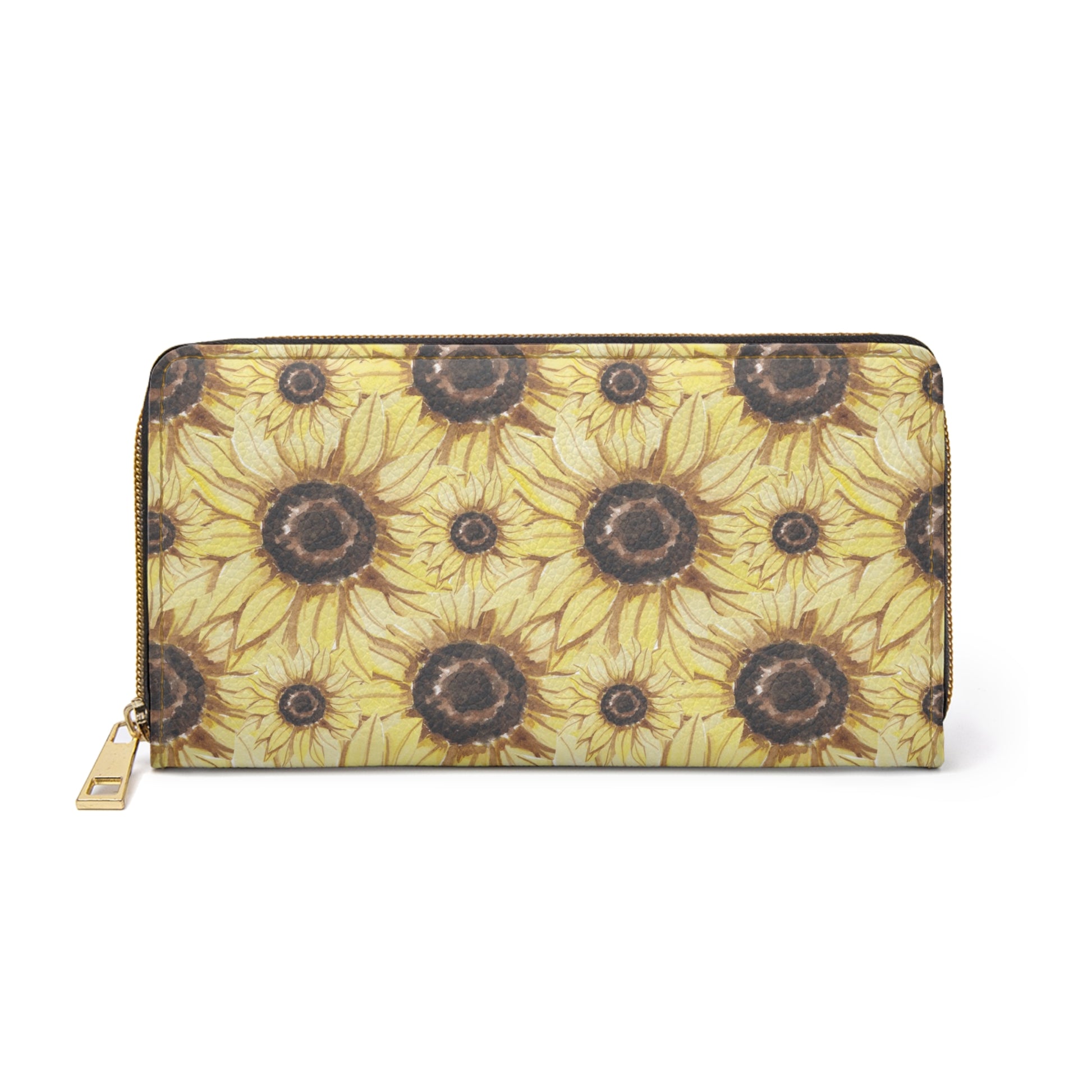 Retro Anime Sunflower Zipper Wallet, Artsulli - Art is Long, Life is Short, Accessories, Size, One size, Color, White, , , 25874195639557469877