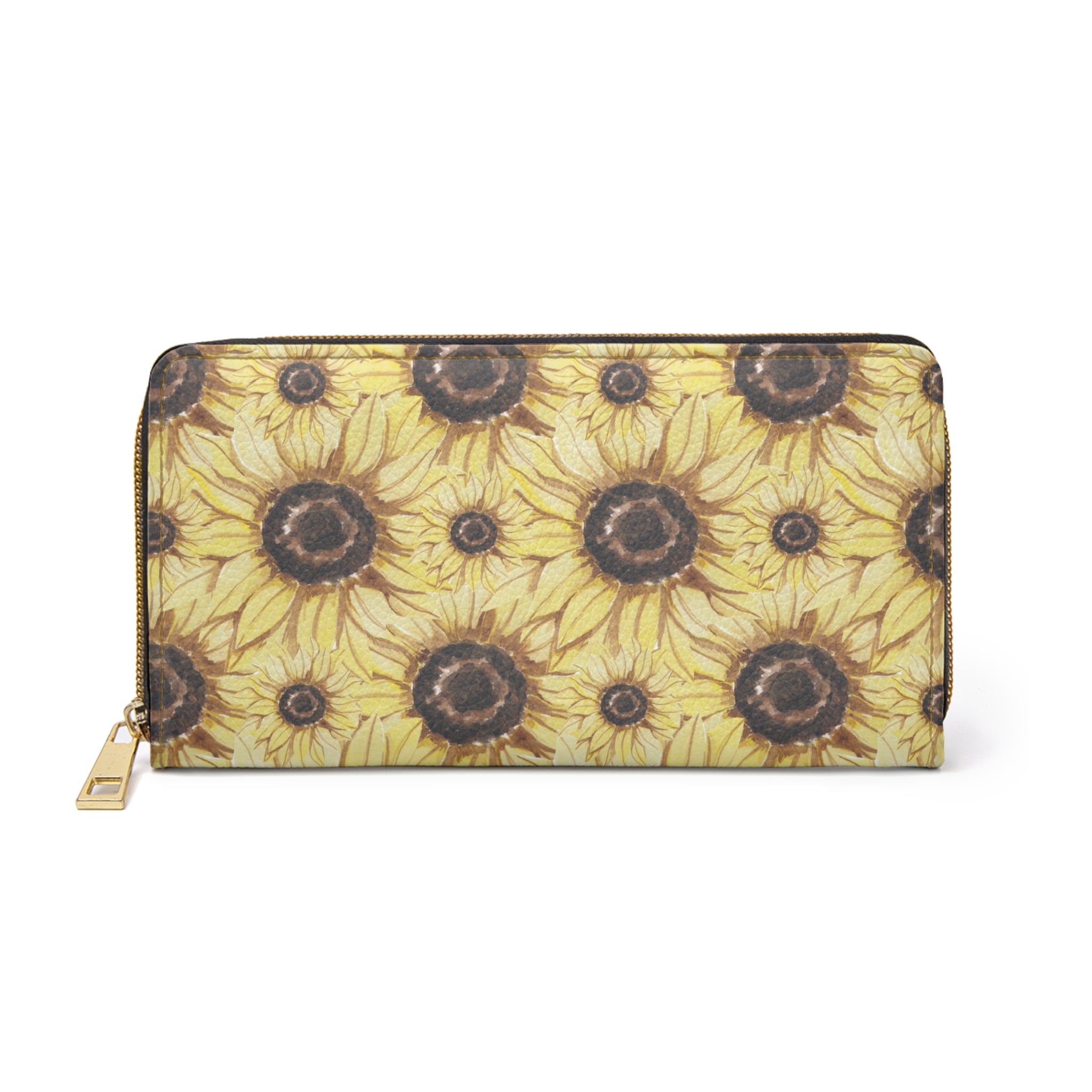 Retro Anime Sunflower Zipper Wallet, Artsulli - Art is Long, Life is Short, Accessories, Size, One size, Color, White, , , 25874195639557469877