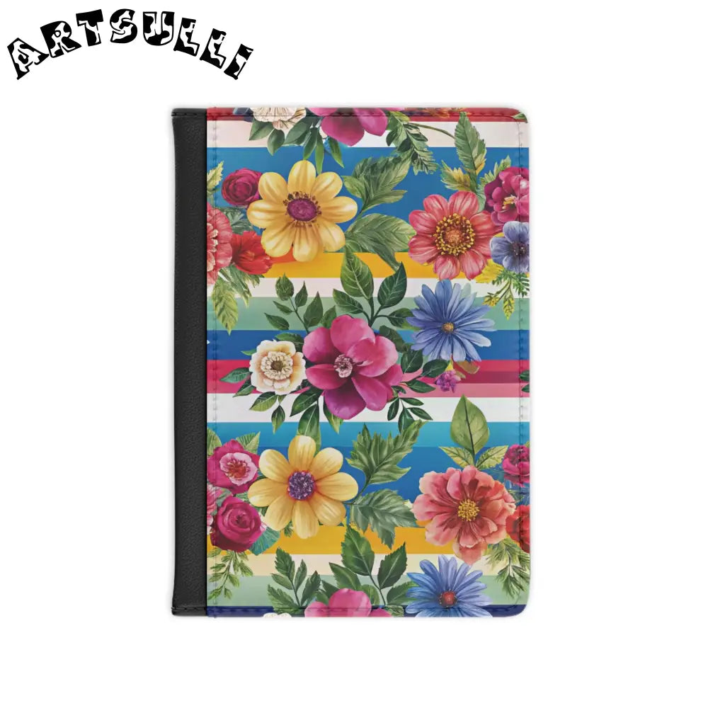 JAKKOUTTHEBXX Colorful Floral and Striped Passport Cover 2025