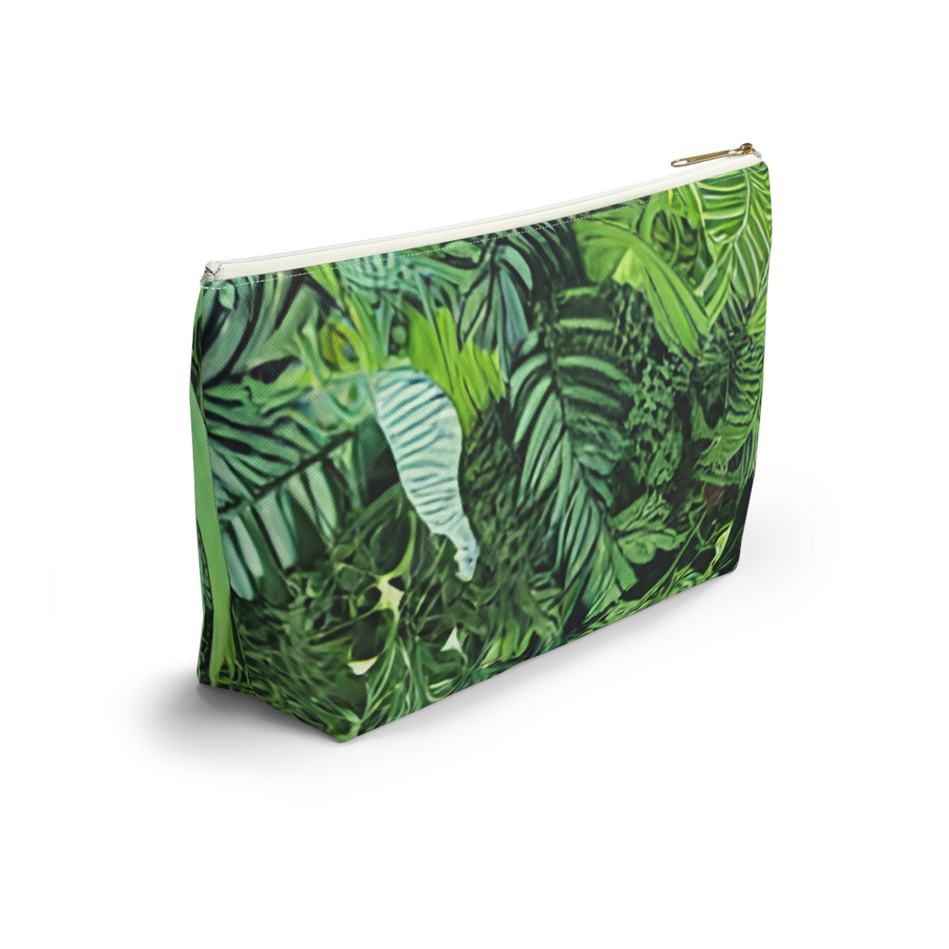 Jungle Zebra Art Accessory Pouch w T-bottom, Artsulli - Art is Long, Life is Short, Bags, , , , , , , 