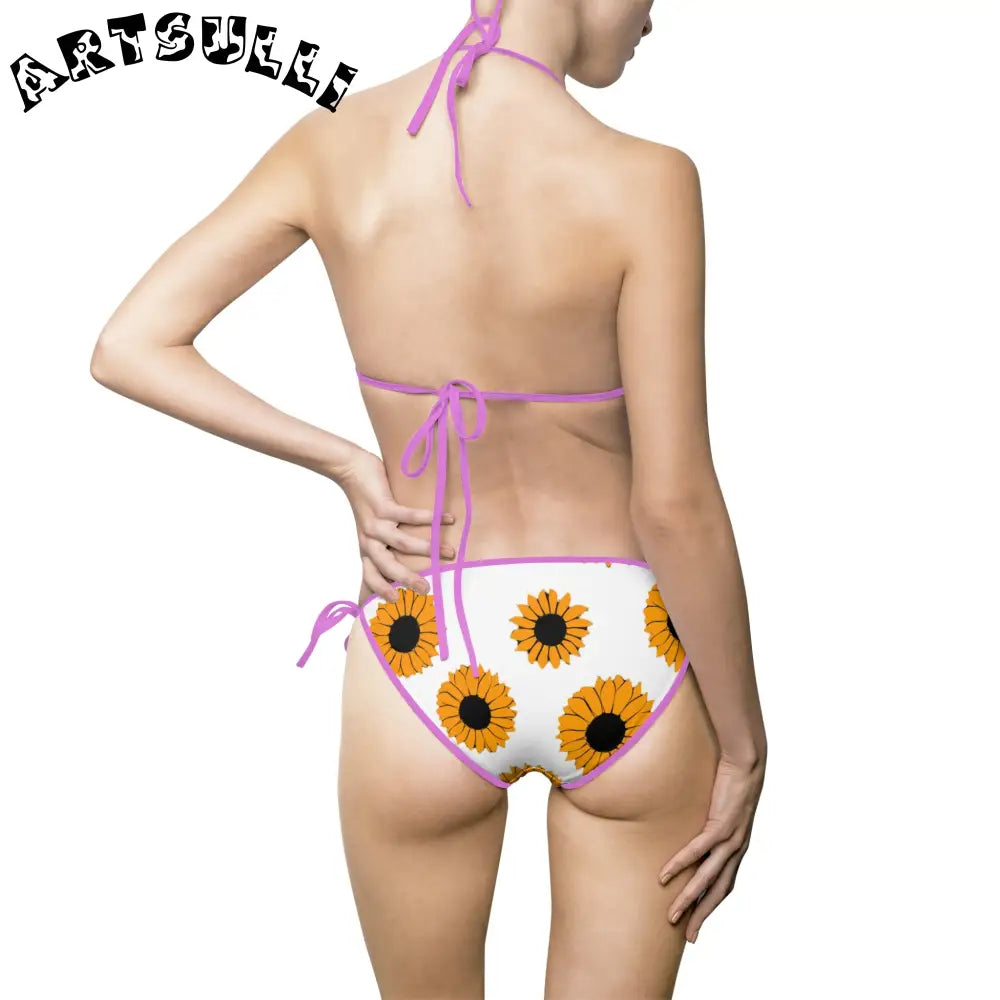 JAKKOUTTHEBXX Sunflowers Women’s Bikini Swimsuit (AOP) JAKKOUTTHEBXX