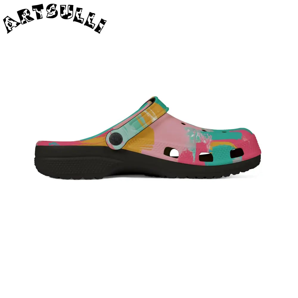JAKKOUTTHEBXX Preppy Pixel Bloom EVA Foam Rubber Shoes (AOP)