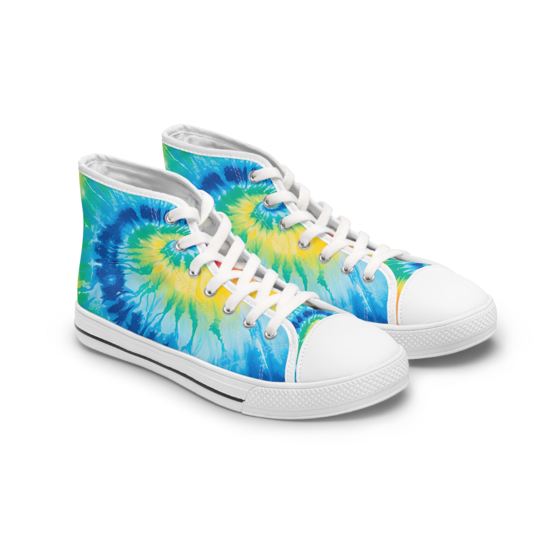 Tie Dye II Women's High Top Sneakers, Artsulli - Art is Long, Life is Short, Shoes, Size, US 5.5, Color, White sole, , , 13914549444814958705