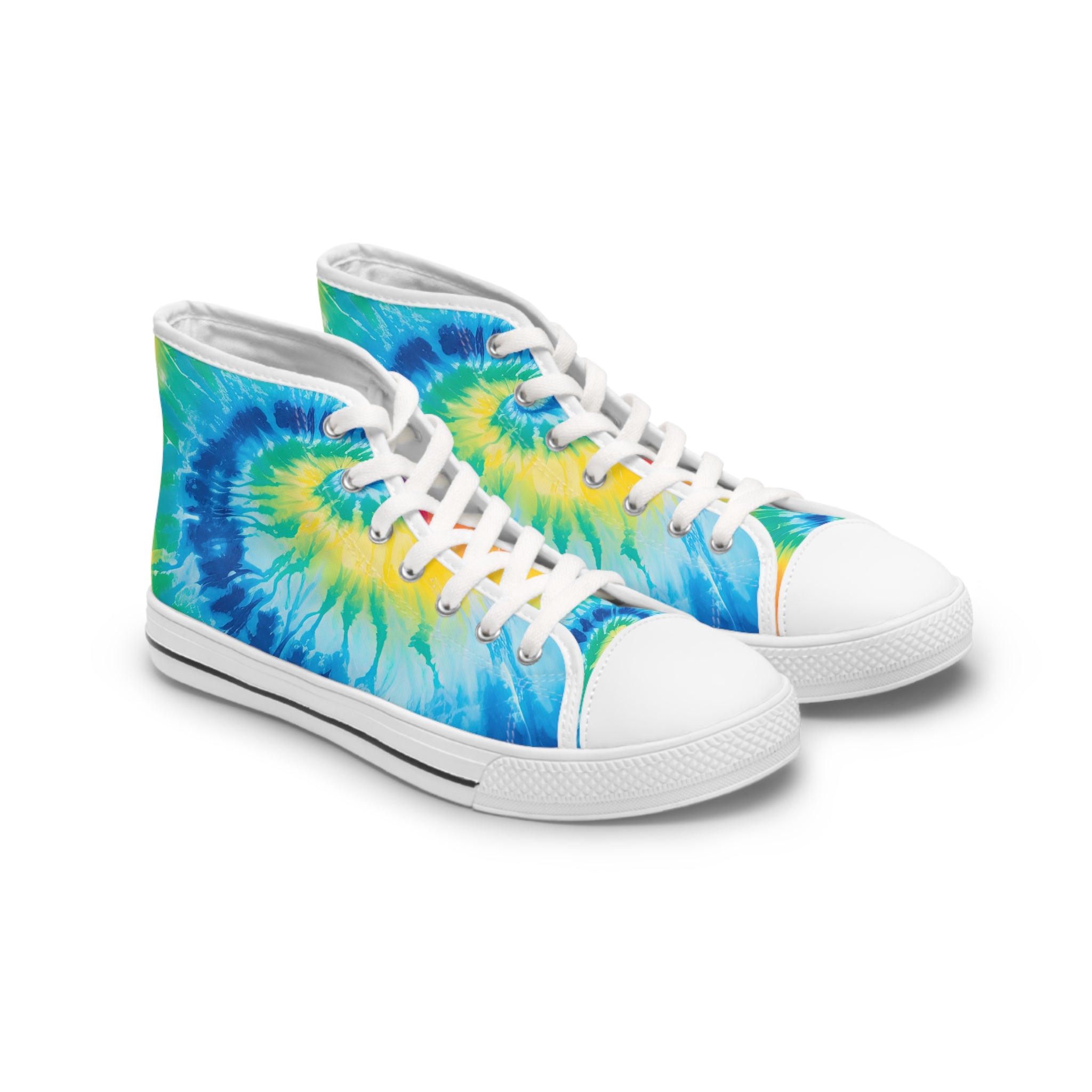 Tie Dye II Women's High Top Sneakers, Artsulli - Art is Long, Life is Short, Shoes, Size, US 5.5, Color, White sole, , , 13914549444814958705
