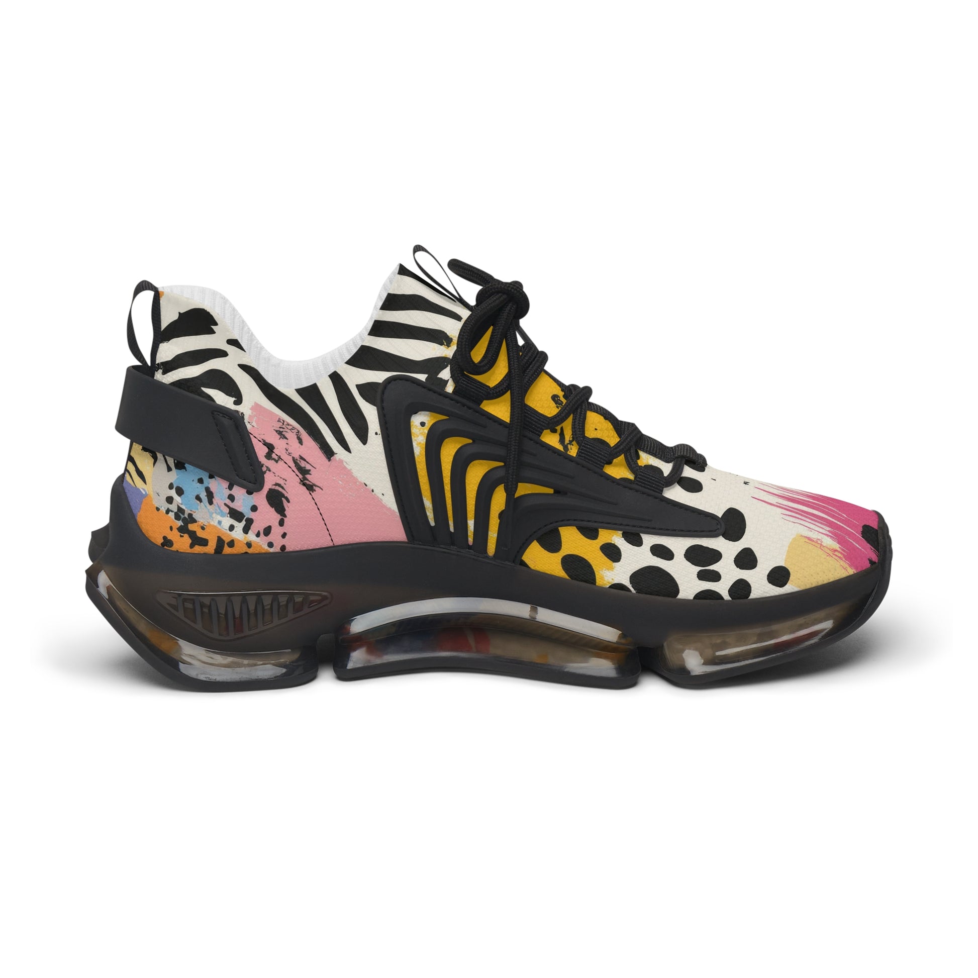 Rae Zebra Rhapsody II Women's Mesh Sneakers, Artsulli - Art is Long, Life is Short, Shoes, , , , , , , 