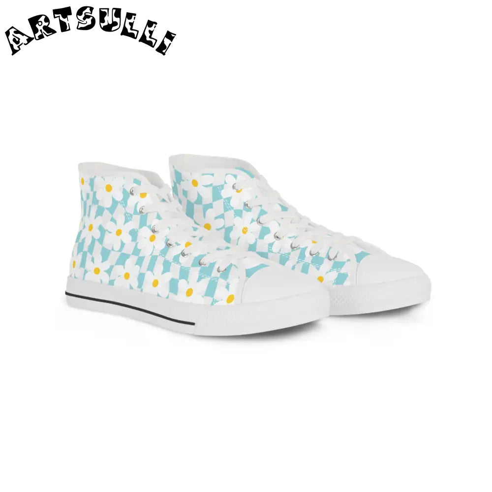 JAKKOUTTHEBXX Trippy Check Garden Men’s High Top Sneakers
