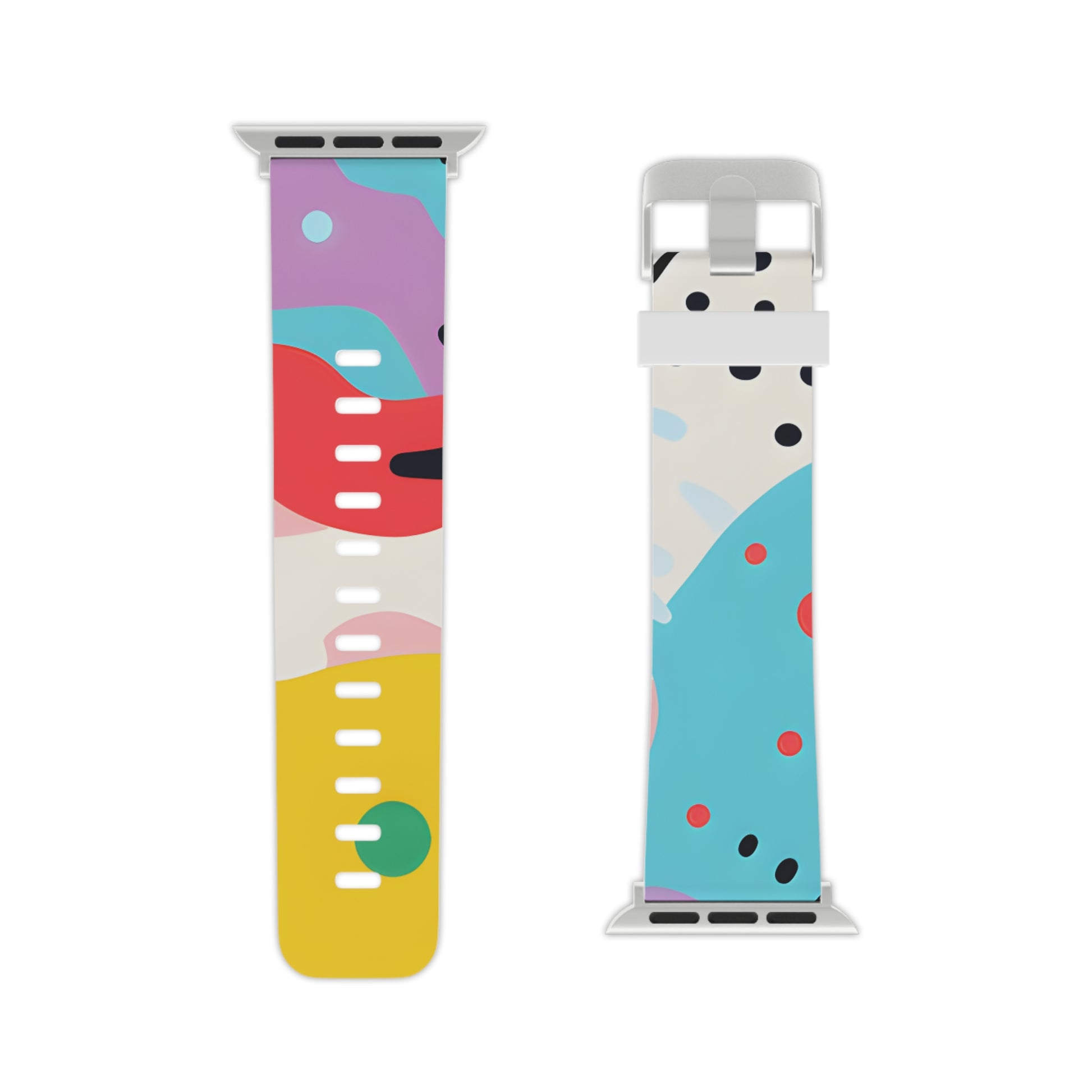 Colorful Abstract Shapes Surreal Watch Band for Apple Watch, Artsulli - Art is Long, Life is Short, Accessories, , , , , , , 