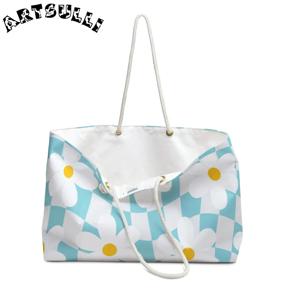 JAKKOUTTHEBXX Trippy Check Garden Weekender Bag JAKKOUTTHEBXX