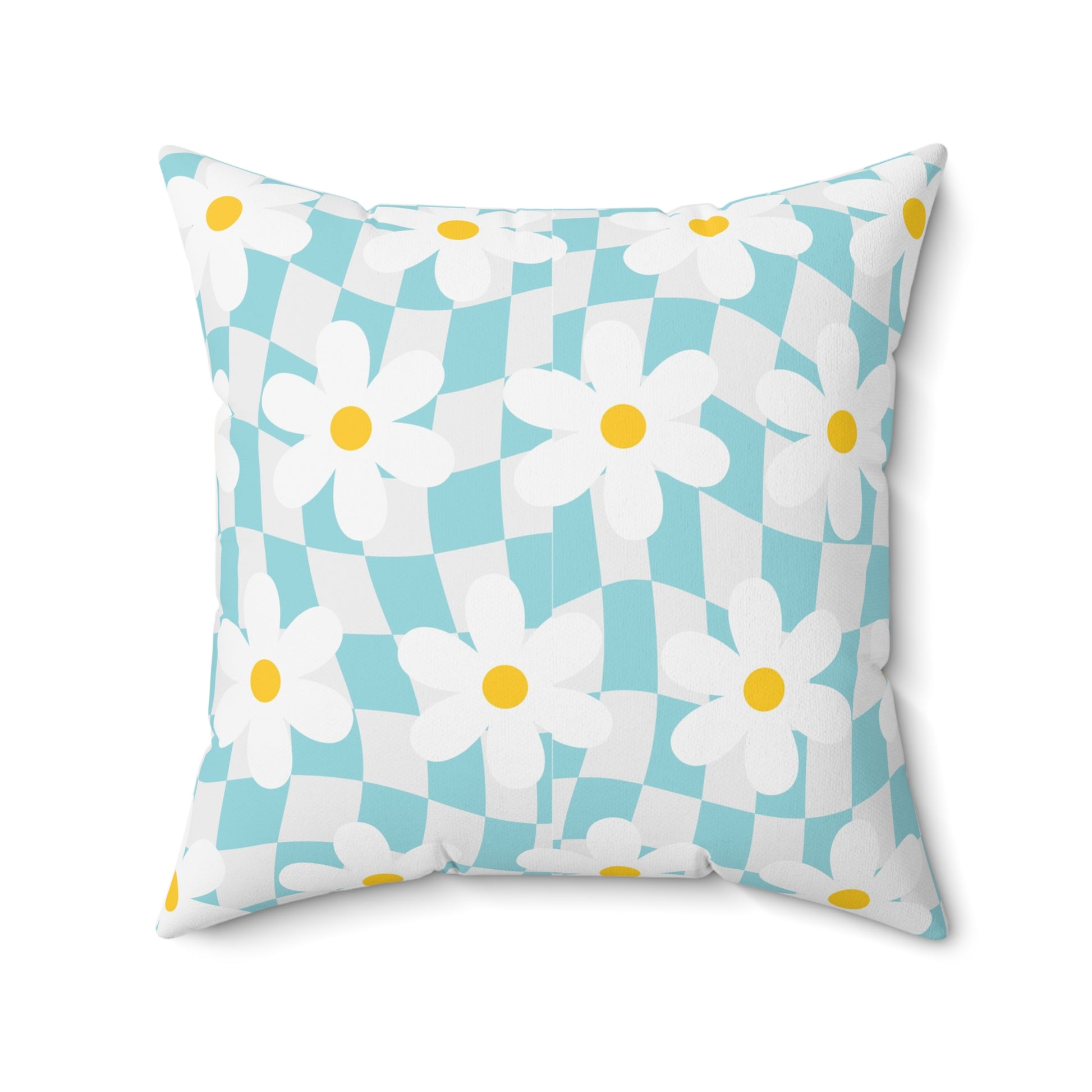 Trippy Check Garden Spun Polyester Square Pillow, Artsulli - Art is Long, Life is Short, Home Decor, , , , , , , 