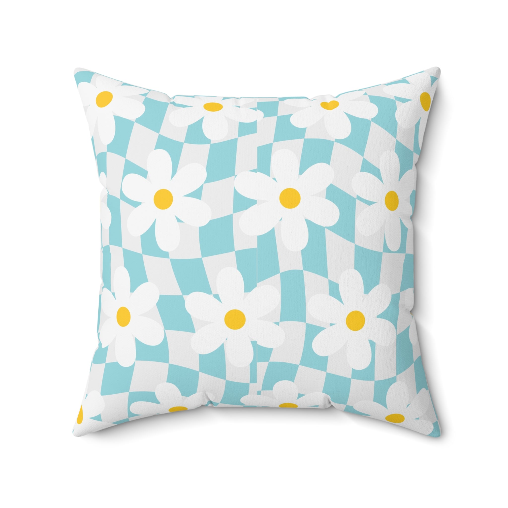 Trippy Check Garden Spun Polyester Square Pillow, Artsulli - Art is Long, Life is Short, Home Decor, , , , , , , 
