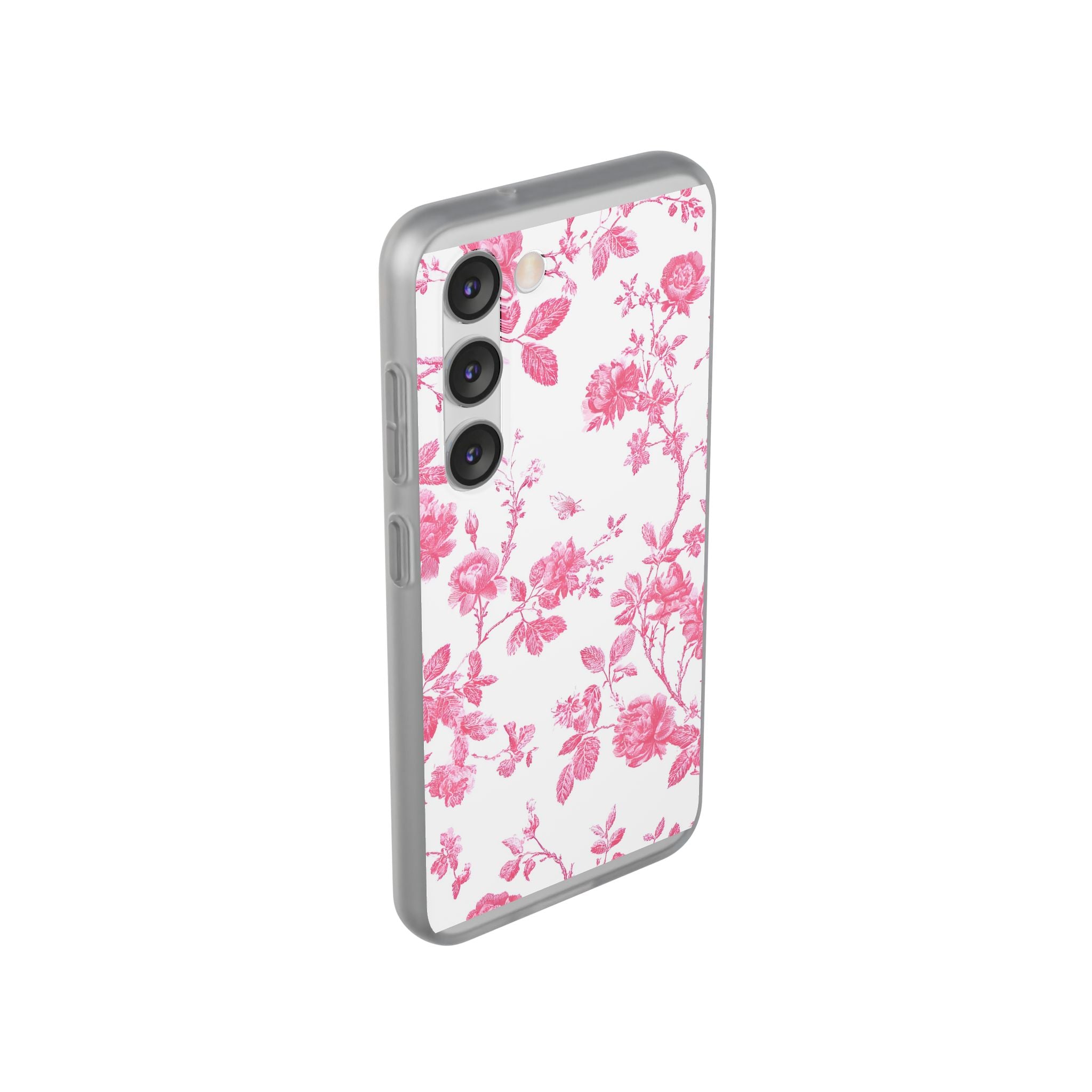 Pink and White Floral iPhone Case