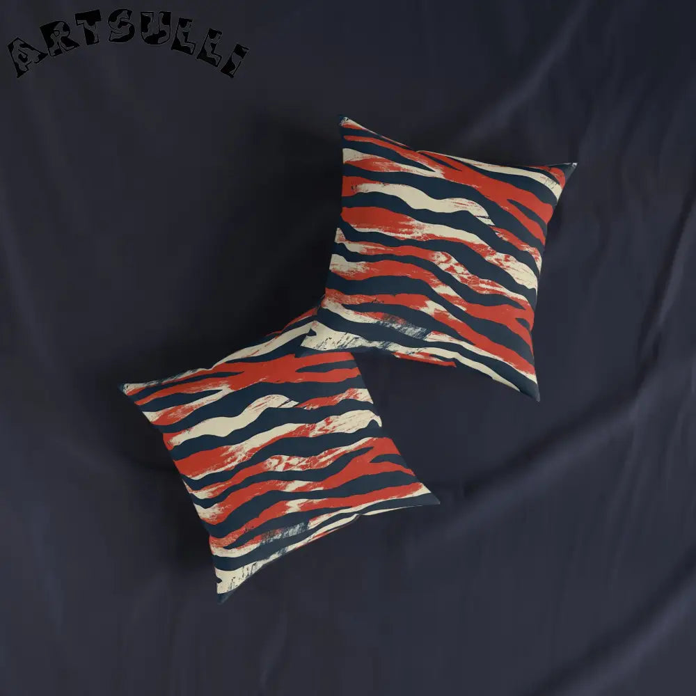 JAKKOUTTHEBXX Capricious Tiger Wave Square Pillow JAKKOUTTHEBXX
