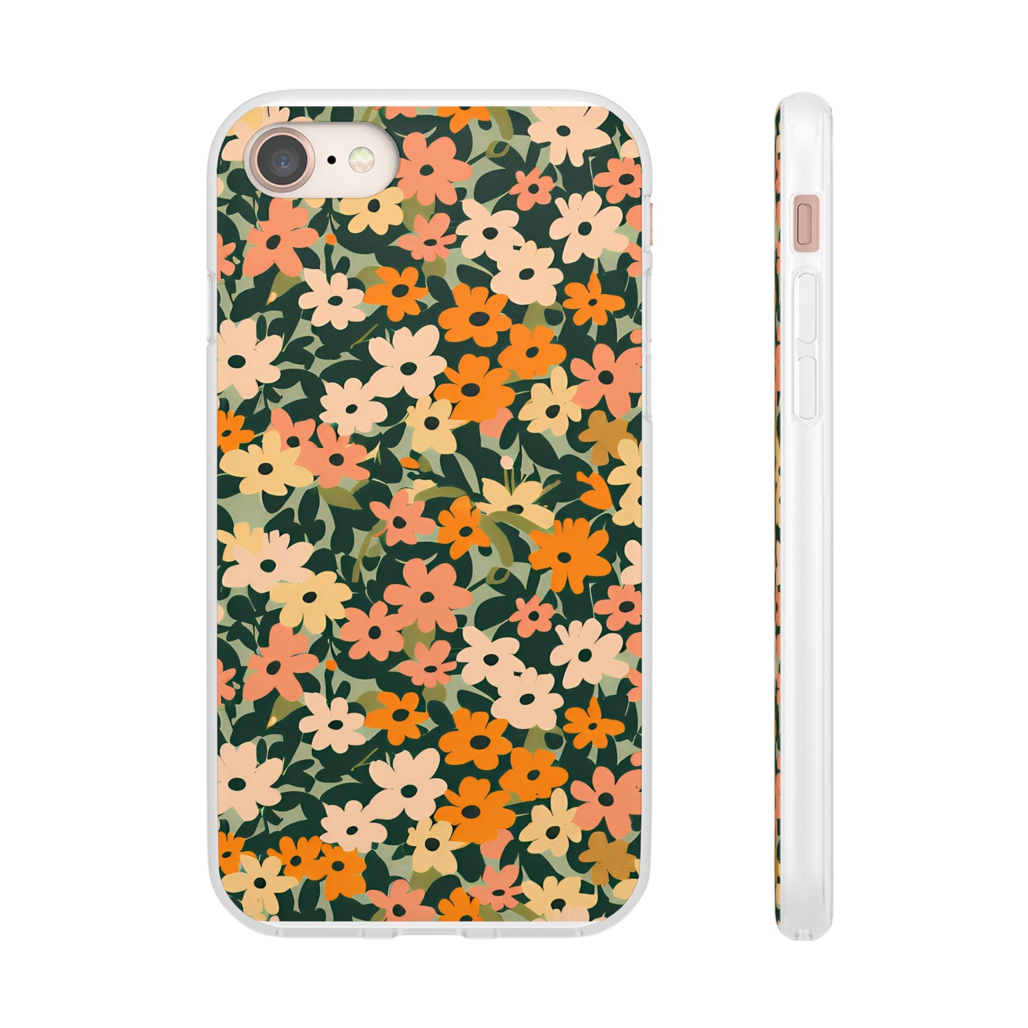 Vibrant Floral Clear Phone Case, Artsulli - Art is Long, Life is Short, Phone Case, Size, iPhone 8, , , , , 60019828281834353616