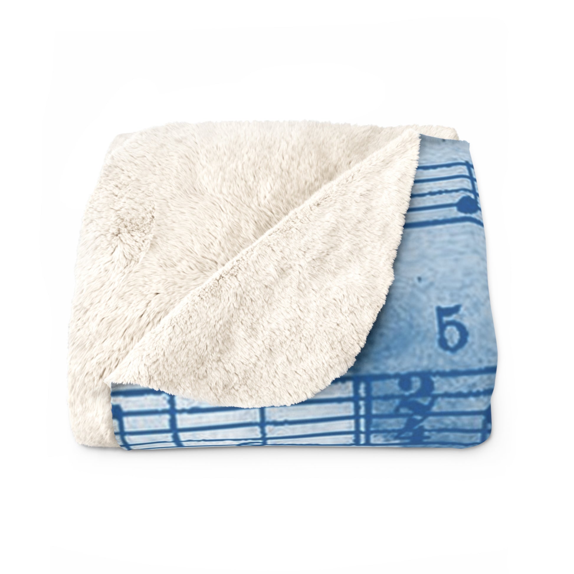 Drip Spill Type Beat Sheet Music Blue Sherpa Fleece Blanket, Artsulli - Art is Long, Life is Short, Home Decor, , , , , , , 