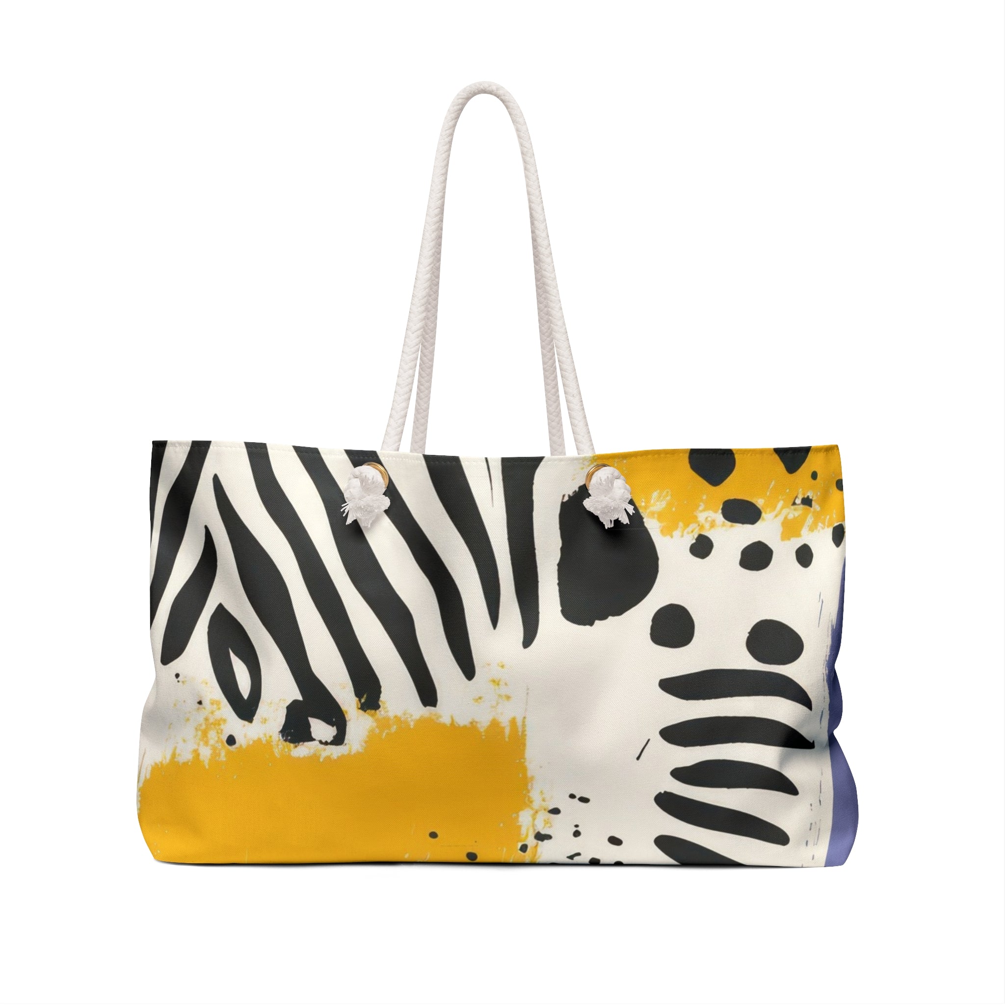 Rae Zebra Rhapsody Weekender Bag, Artsulli - Art is Long, Life is Short, Bags, , , , , , , 