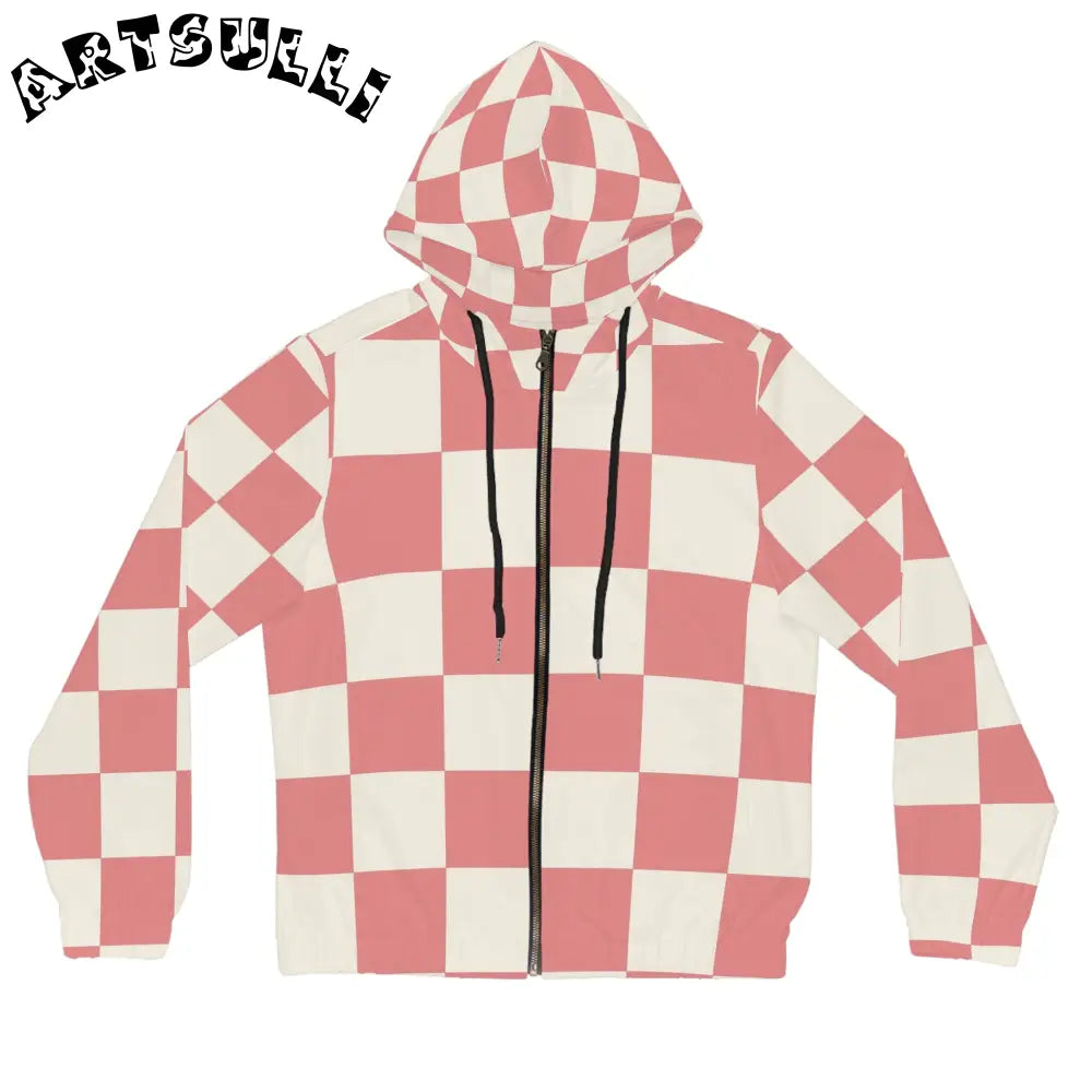JAKKOUTTHEBXX Retro Checkered Grassland Sprites Women’s Full-Zip