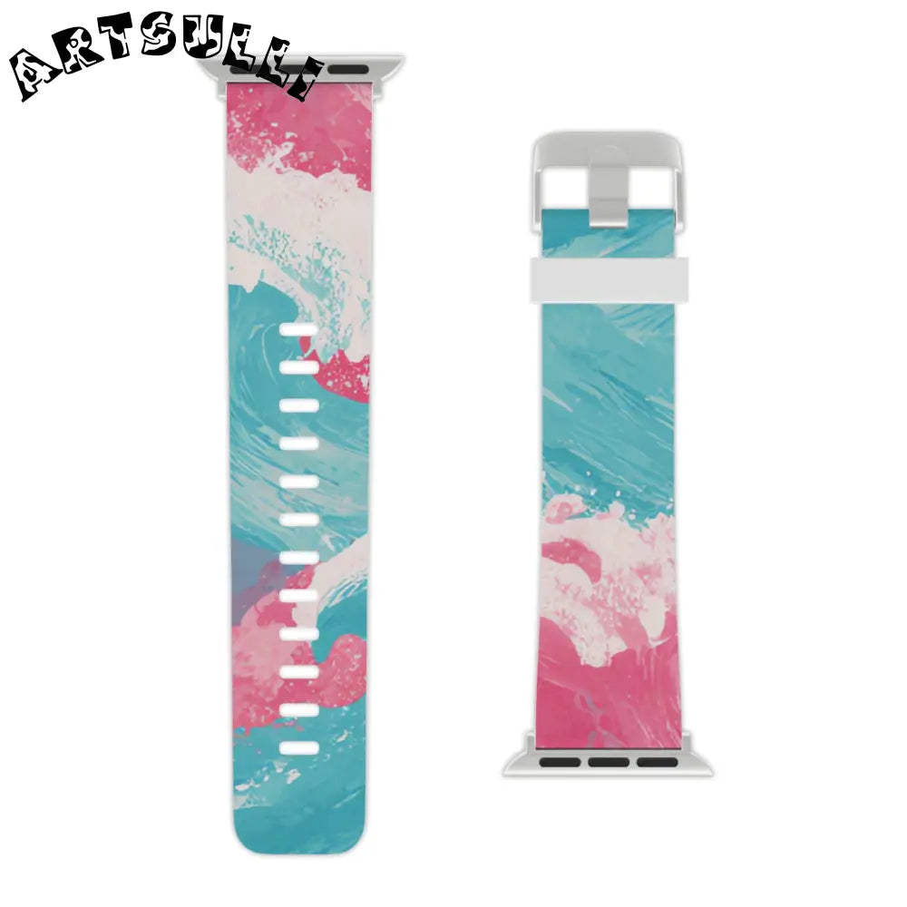 JAKKOUTTHEBXX The Great Pastelwave Pink and Blue Watch Band