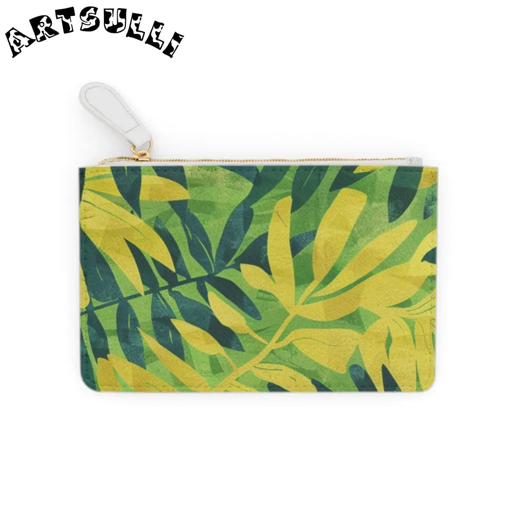 JAKKOUTTHEBXX Tropical Leaf Mini Clutch Bag JAKKOUTTHEBXX Artsulli