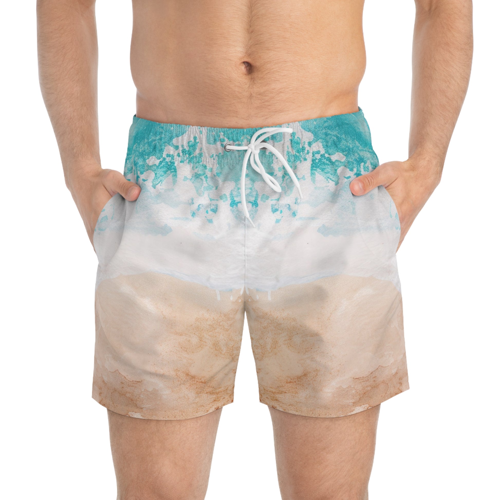 Seashore Swim Trunks (AOP), Artsulli - Art is Long, Life is Short, All Over Prints, , , , , , , 