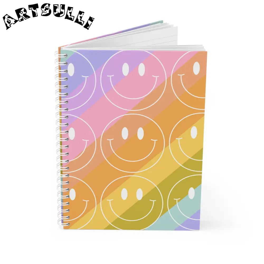 JAKKOUTTHEBXX Smiley Face x Rainbow Stripes Multi-Color Spiral