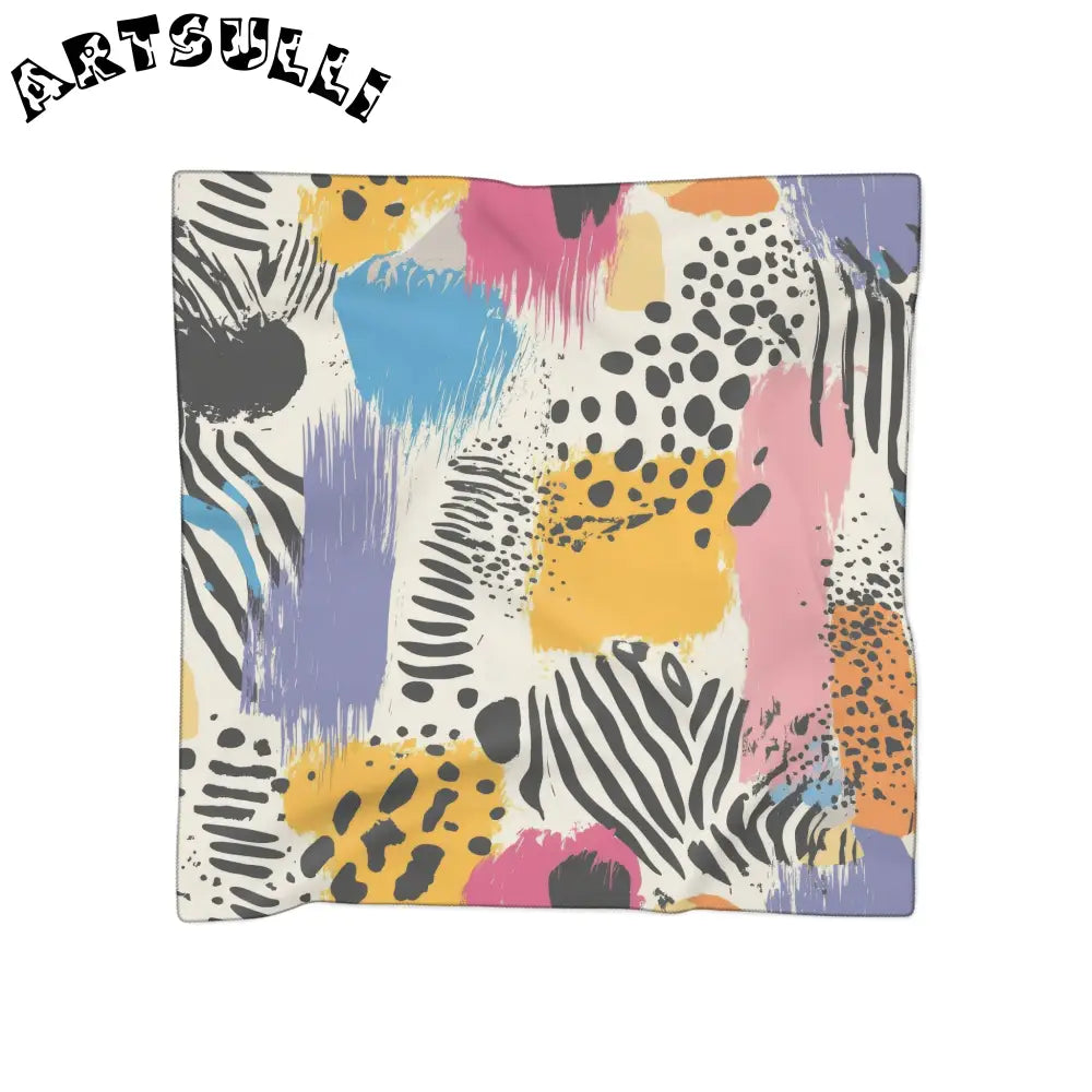 JAKKOUTTHEBXX Animal Print x Paint Brush Strokes Multi-Color II Poly